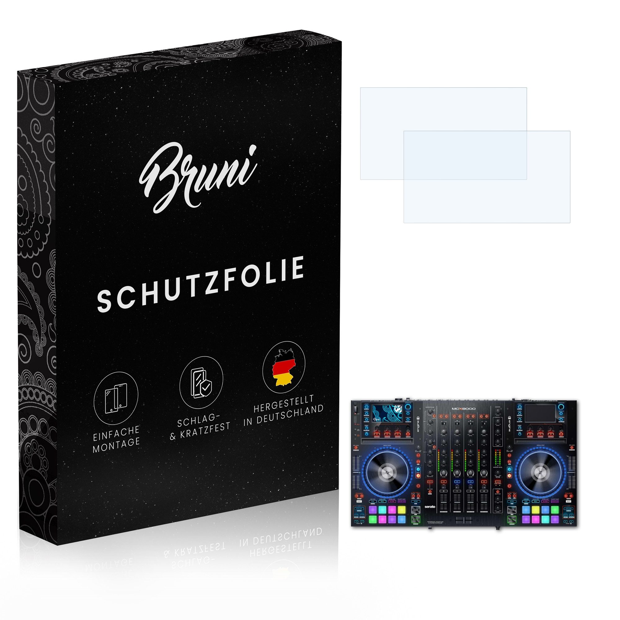 Schutzfolie Glasklare Displayschutzfolie für Denon DJ MCX8000