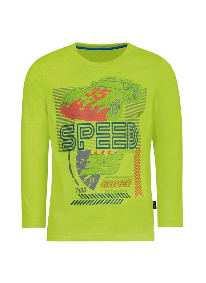 Trigema Longsleeve TRIGEMA Langarmshirt mit coolem Auto-Print