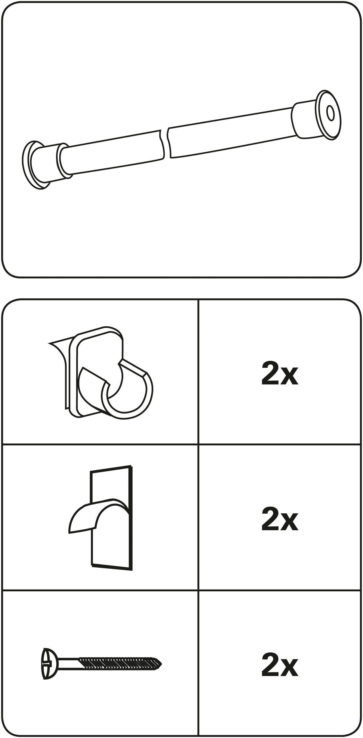 für Zubehör Ø 11+12 11+12 (2-St), mm Vitragestangen/Caféhausstangen Ø Wandlager Caféhausstange, mm, Vitragestangen Gardinenstangenhalter GARDINIA,