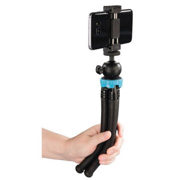 Hama Flex-Pro Flexibles Mini-Stativ 27cm Tripod Kamerastativ (Beine mit 360°-Biegung Smartphone-Halterung für Kamera Handy GoPro)