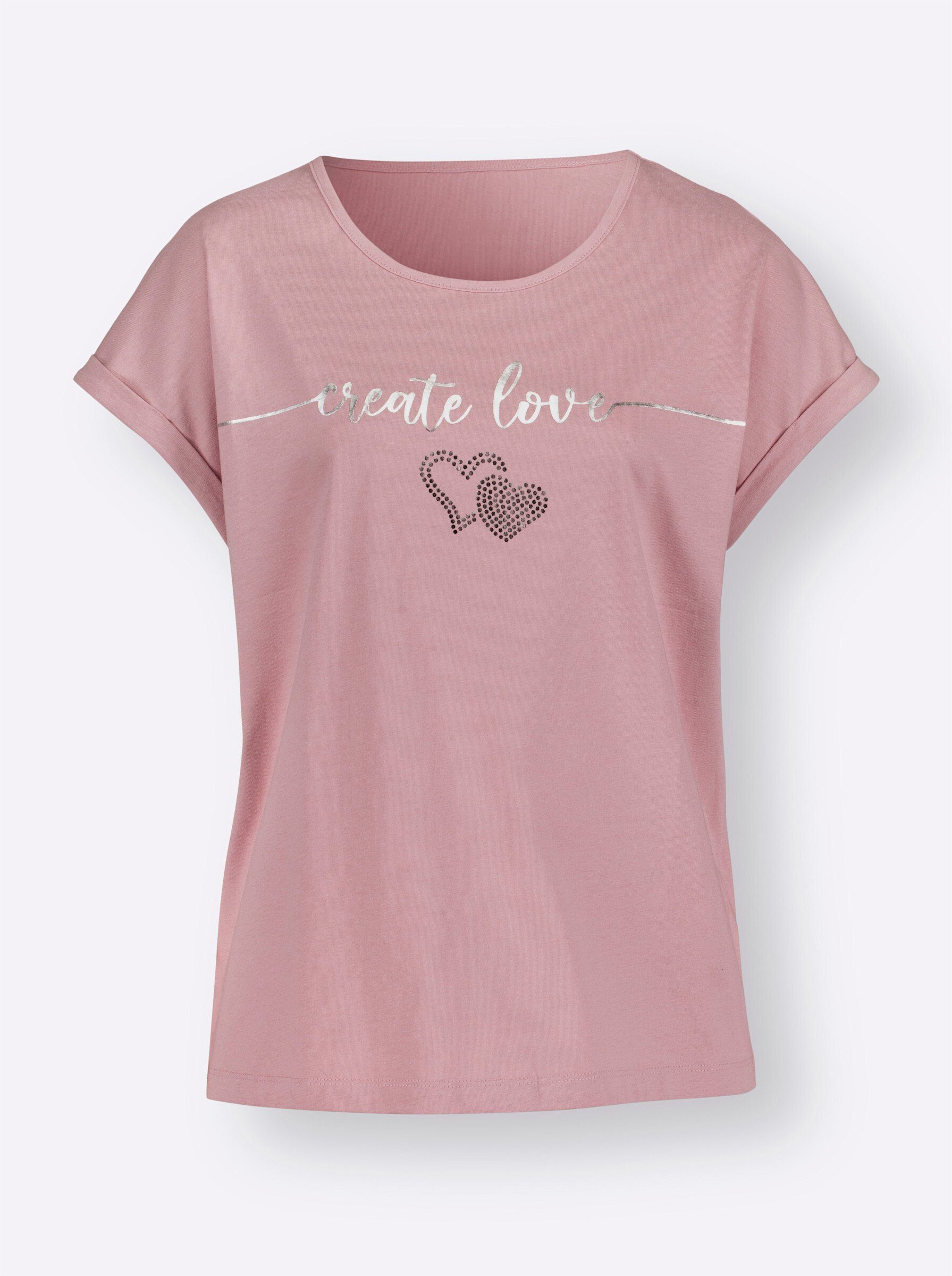Sieh an! T-Shirt Rundhals-Shirt Extra kurz