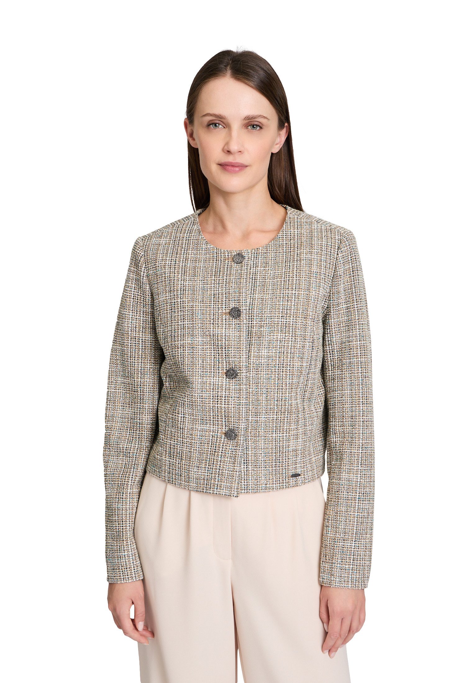 Kurzblazer Betty & Co Blazer-Jacke mit Knöpfen