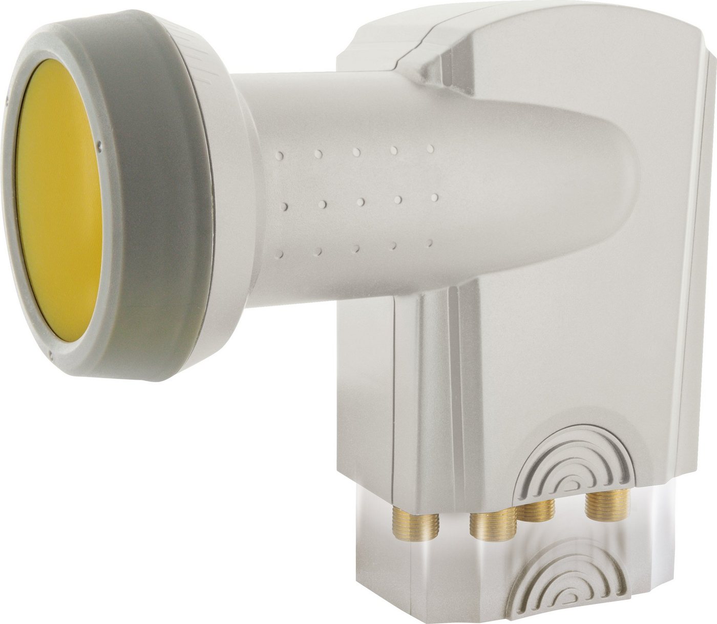 Thumbnail - Schwaiger SPS6844H 511 Universal-Quad-LNB (für 4 Teilnehmer, herausziehbare Wetterschutzabdeckung, hellgrau)