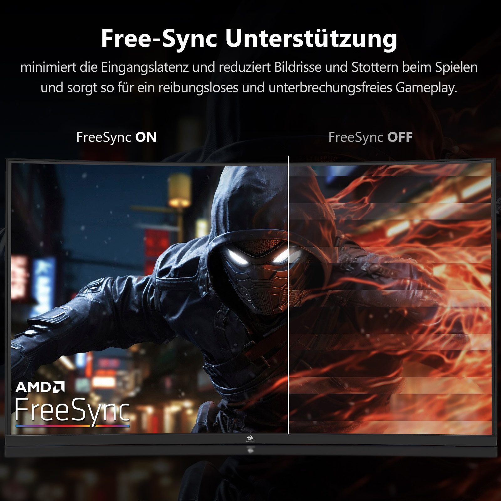 Z-EDGE LED Curved-Gaming-Monitor (81 cm/32 ", FHD 1920x1080 px, FHD, 1 ms Reaktionszeit, 240 Hz, LCD)
