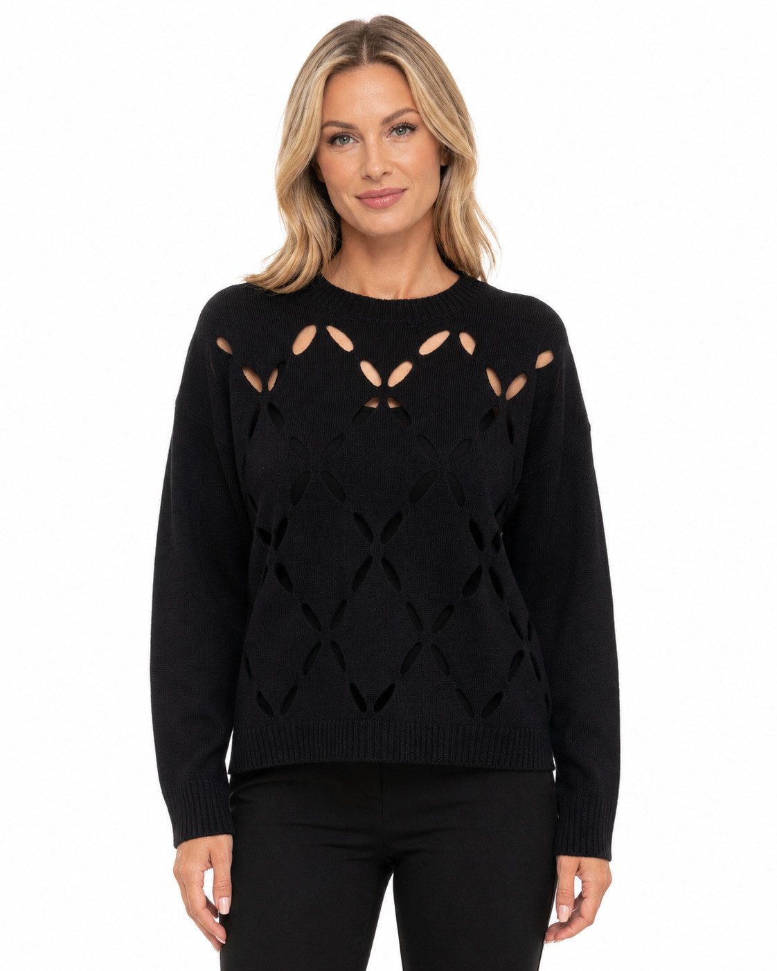 Liu Jo Strickpullover Damen Strickpullover ? Wollpullover mit Cut-Out-Muster - Liu Jo