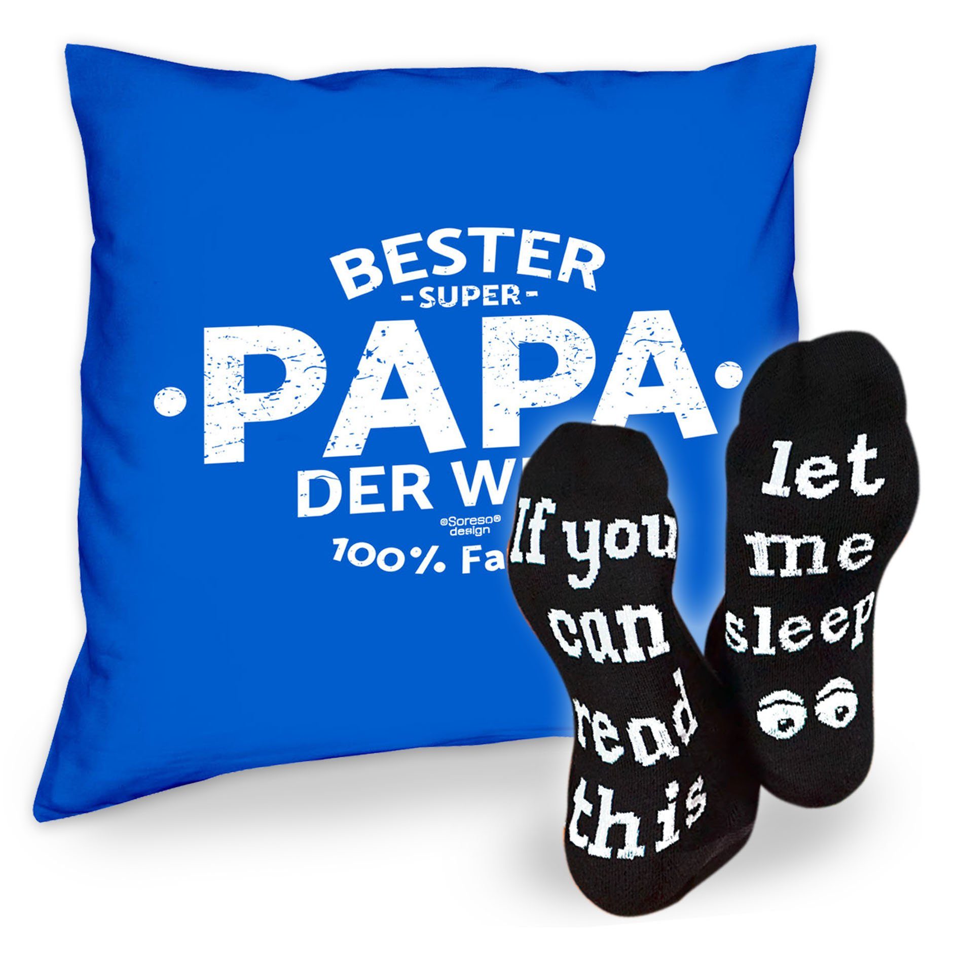 Soreso Dekokissen Kissen Bester Papa Der Welt Spruche Socken Sleep Vatertagsgeschenk Papa Manner Online Kaufen Otto