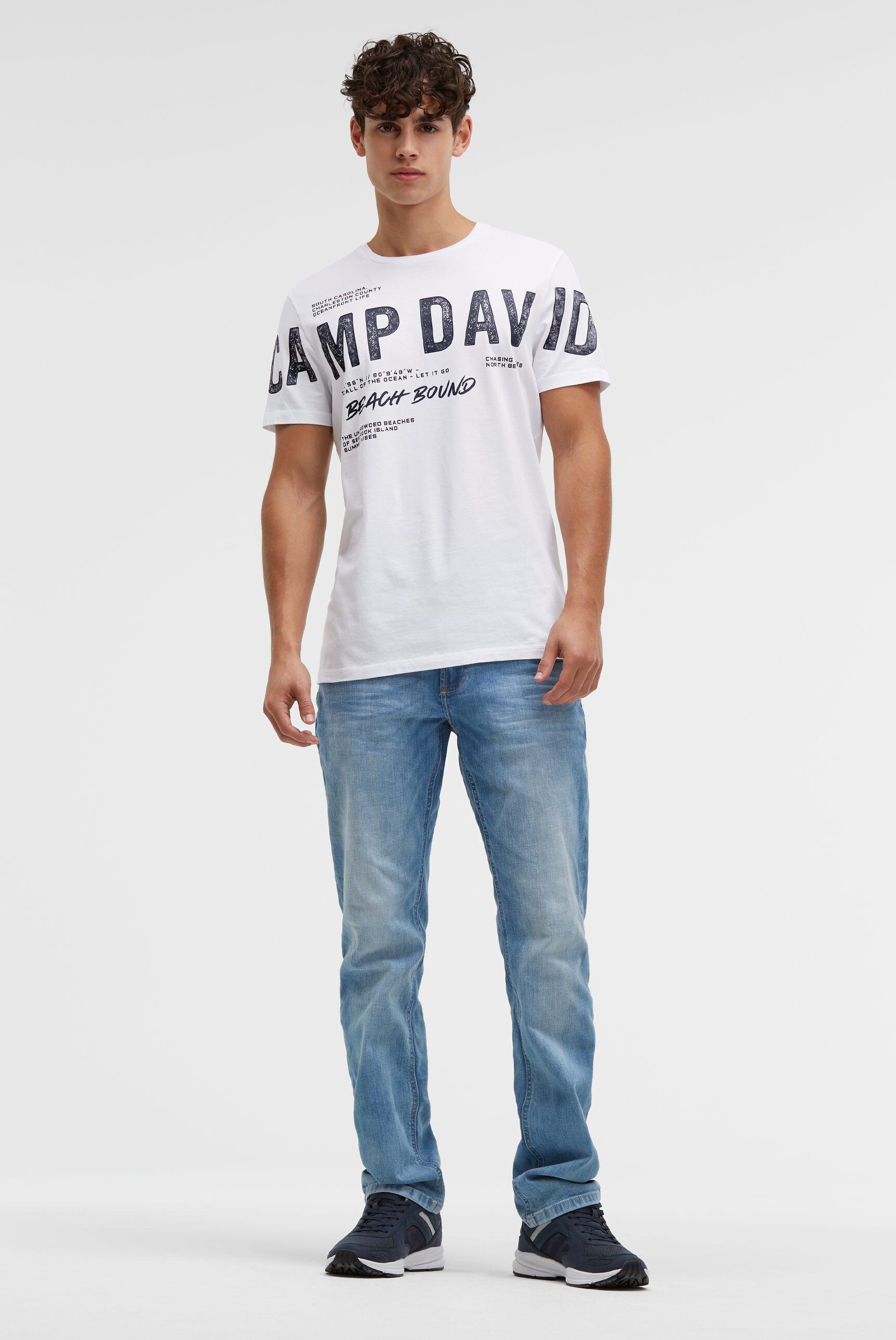 CAMP DAVID Rundhalsshirt mit Baumwolle