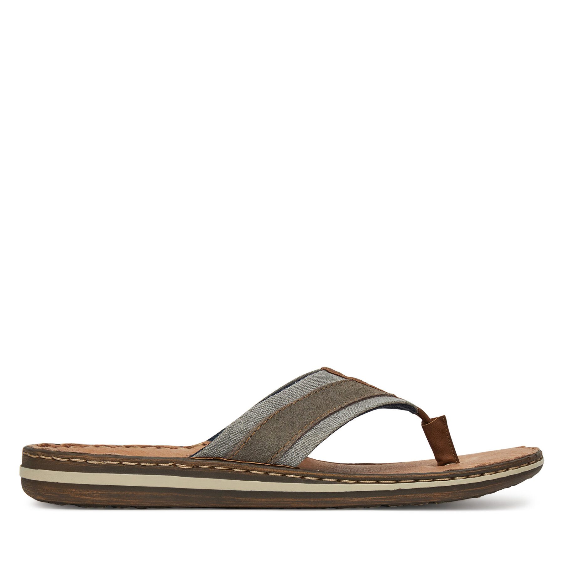 Rieker Herren-Flip-Flops Beige 21095-42 Badepantolette