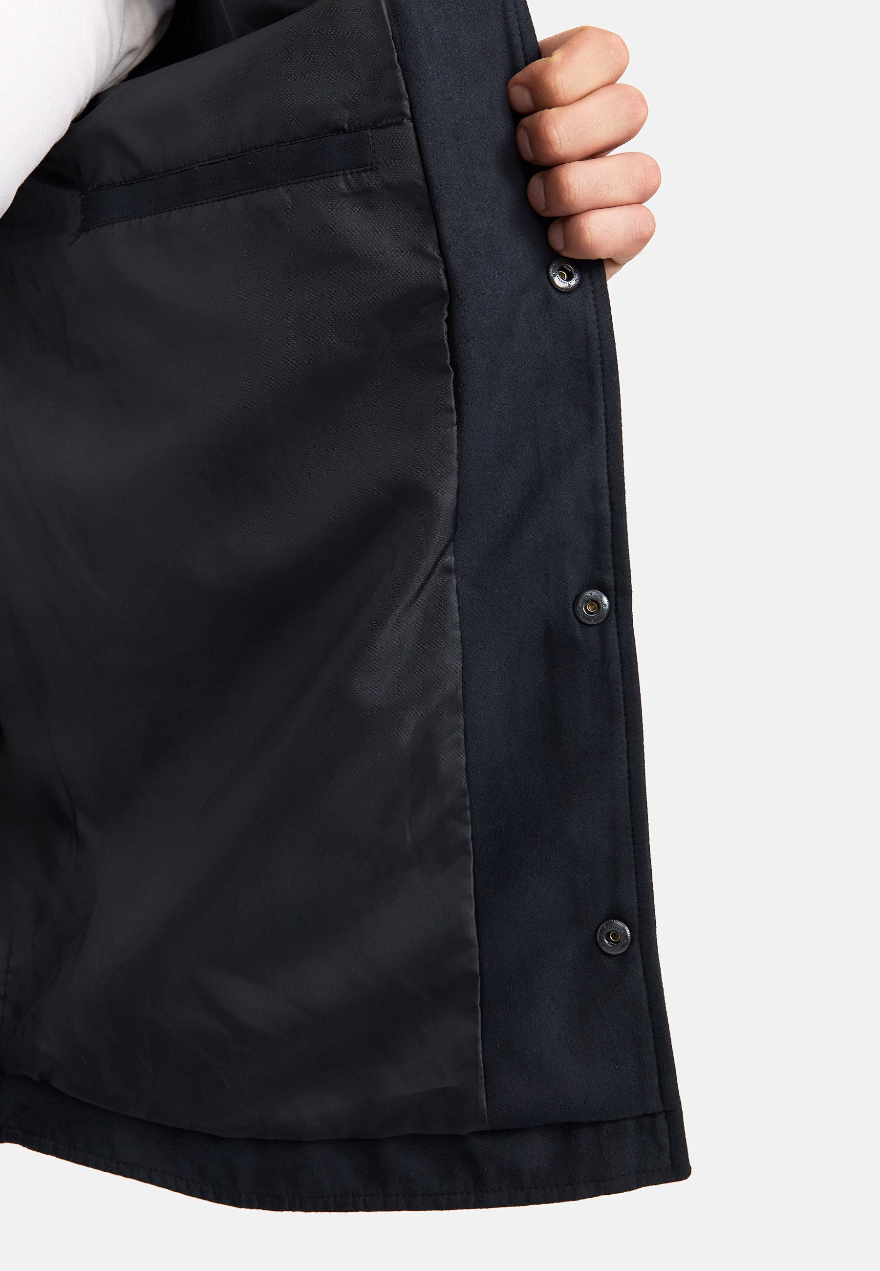 Indicode Langarmhemd Herren INFinny Herrenhemd Langarm Stylisches Fake-Suede-Hemd