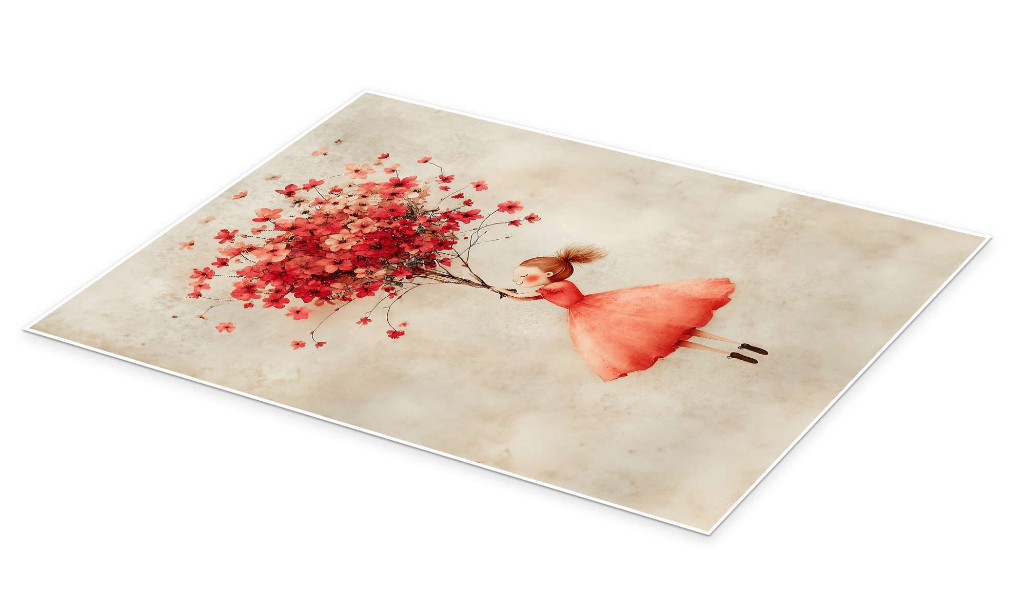 Posterlounge Poster Annika Persson, Roter Blumenstrauß, günstig online kaufen
