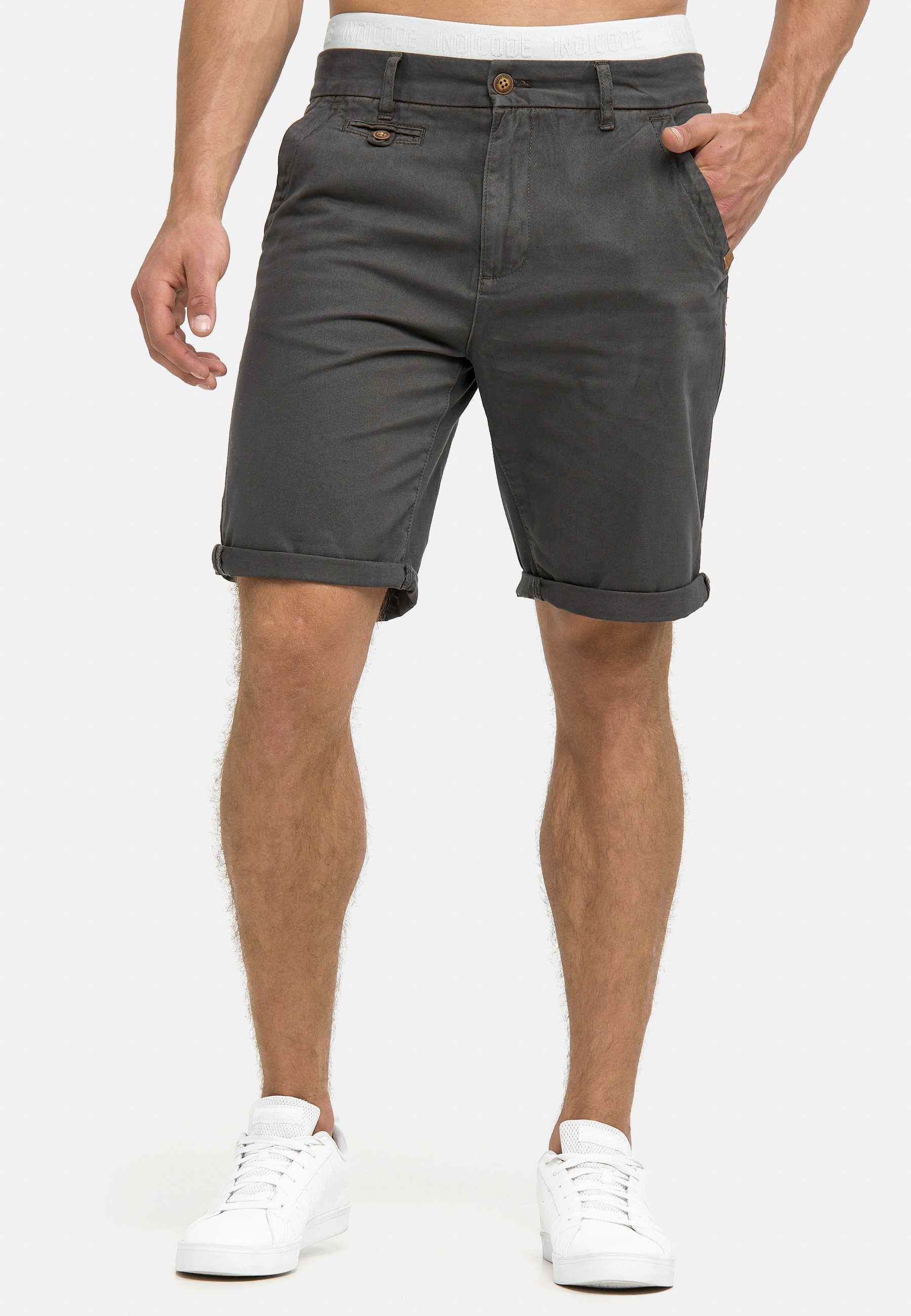 Indicode Chinoshorts Herren Cuba Chino Shorts Herrenshorts aus Baumwollgemi günstig online kaufen