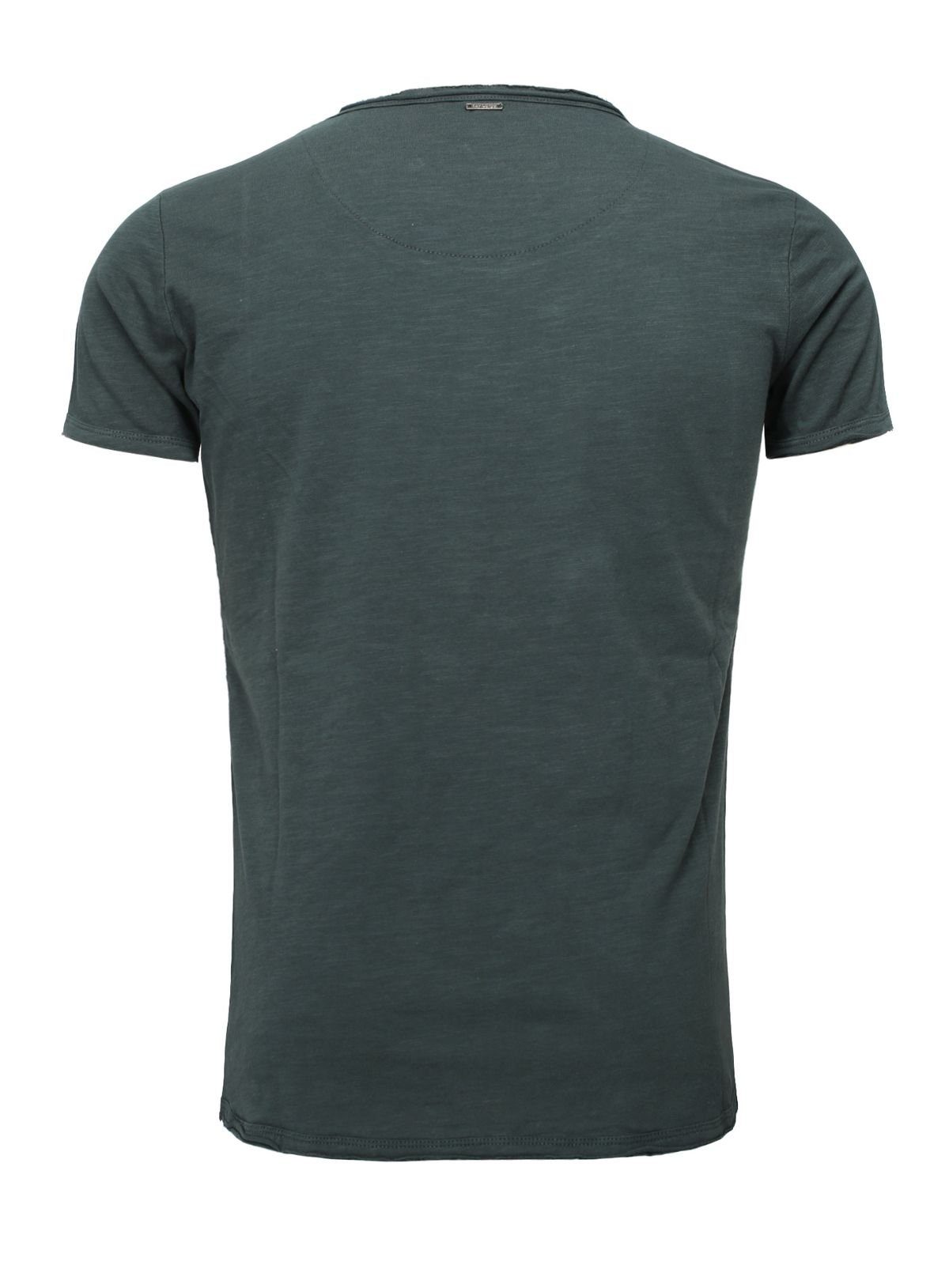 Key Largo T-Shirt Bread vintage Look uni Basic T00621 Rundhalsauschnitt uni günstig online kaufen