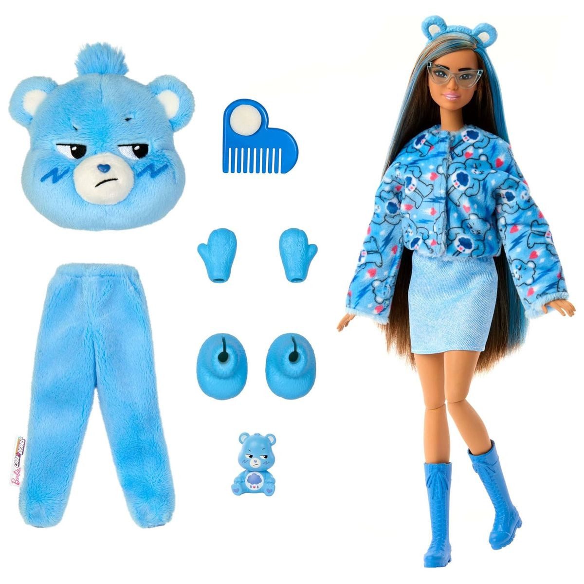Mattel® Anziehpuppe MattelJCN96-Barbie-CutieReveal-GlÃ¼cksbÃ¤rchis-Brumm-BÃ¤rchi-Puppe&10Ã