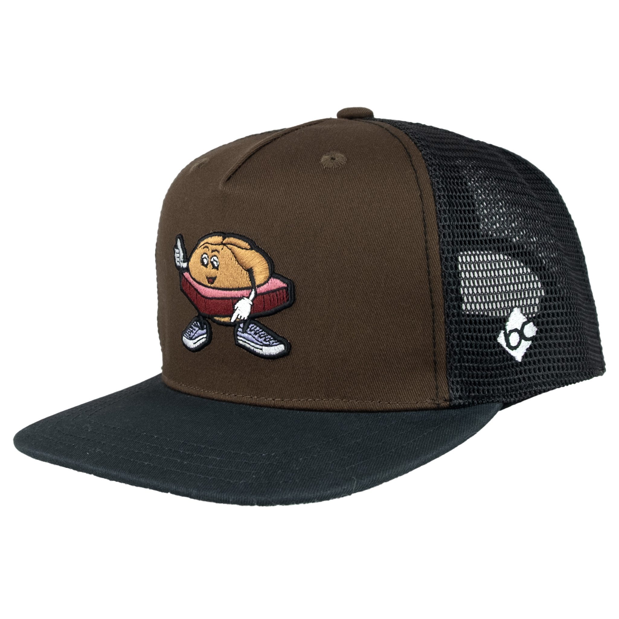 Snapback Cap Bavarian Caps Cap "Mr. Leberkas" - braun (Snapback) one size