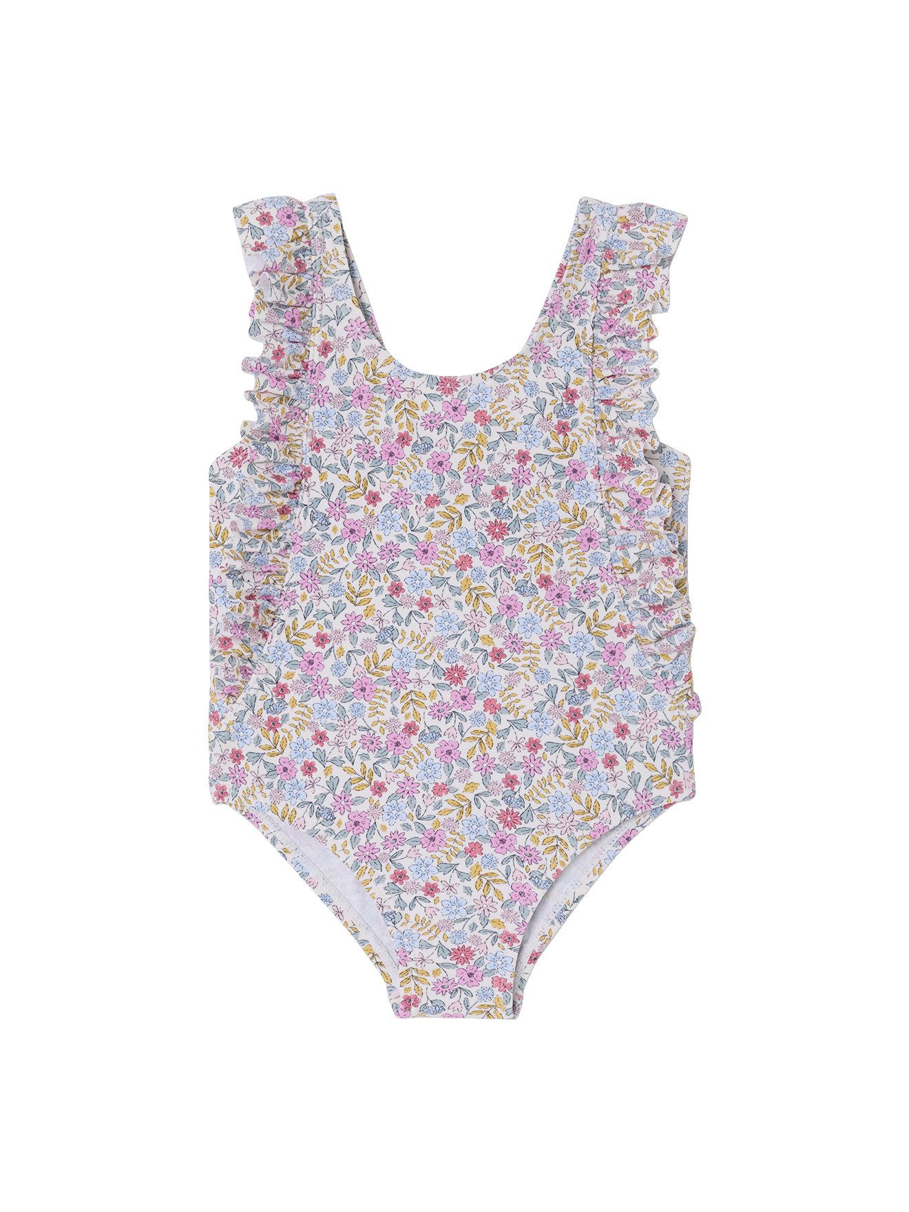 Badeanzug Mädchen Baby Badeanzug mit Volants, Blumenprint