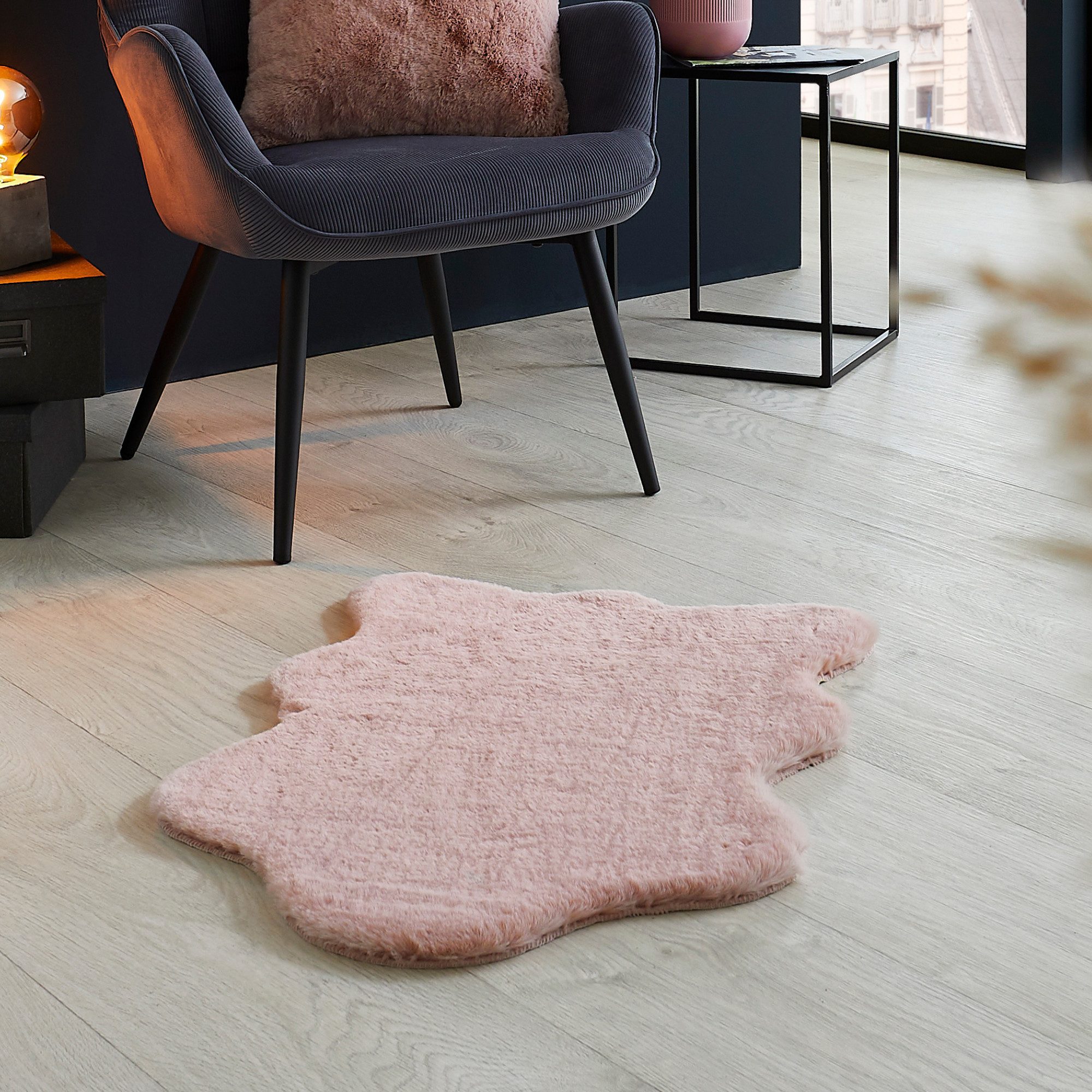 my home Fellteppich Lugano, fellförmig, Höhe: günstig online kaufen