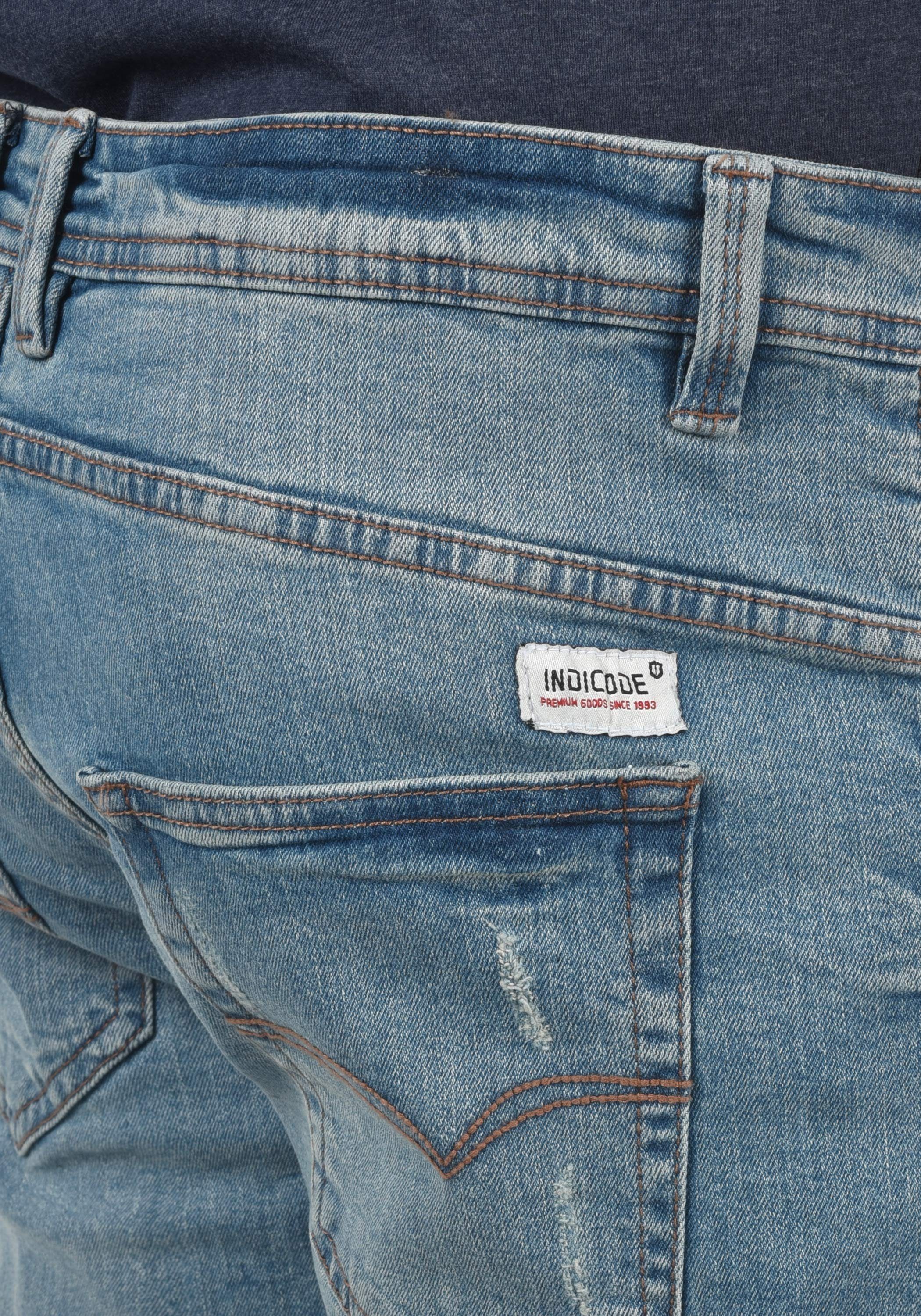 Indicode 5-Pocket-Jeans IDAldersgate Blue Wash (1014)