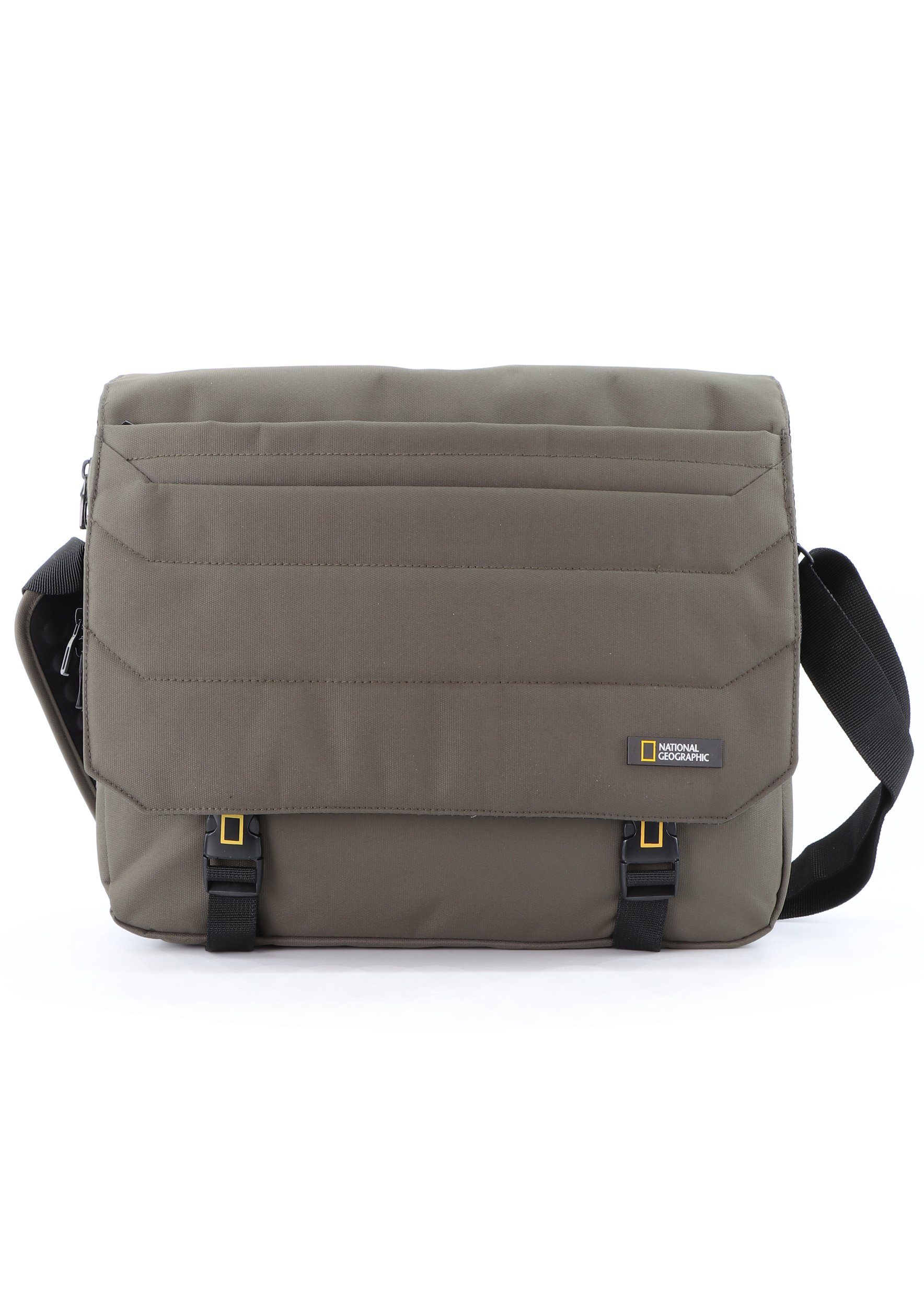 khaki GEOGRAPHIC Pro, Laptop-Fach 11 Aktentasche mit NATIONAL