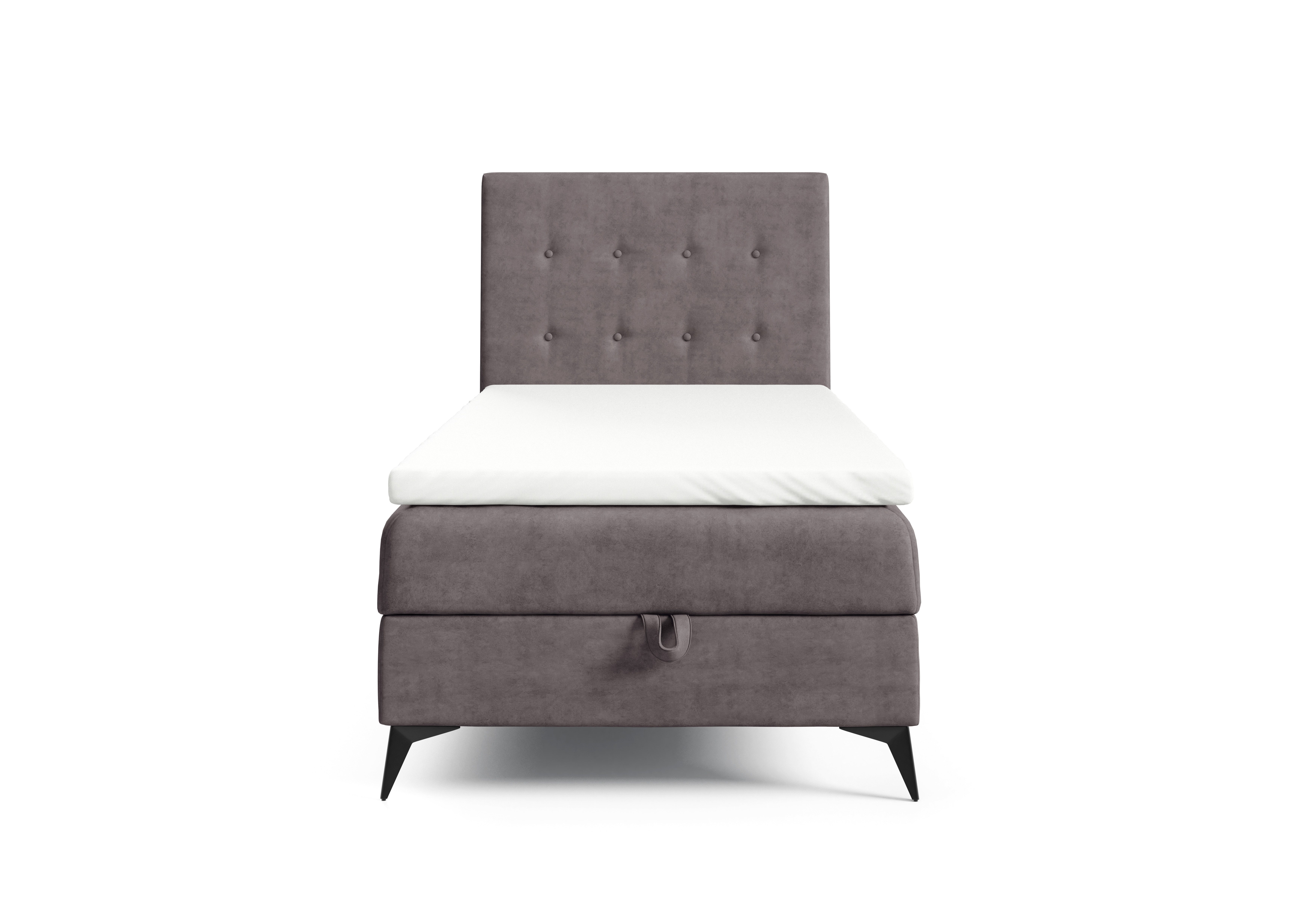 Best for Home Boxspringbett K15 Single SLIM mit Bettkasten & Bonellfederkern, Topper H3 (70x200 80x200 90x200 100x200 cm), mit oder ohne Topper, Flexible Liefermöglichkeiten, Handwerksqualität