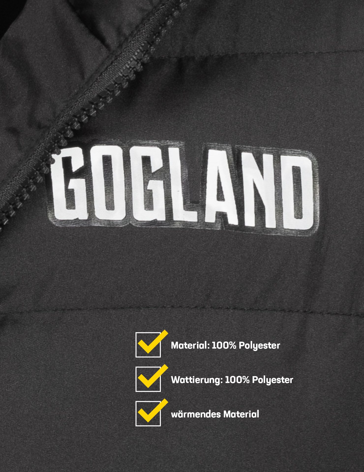 GOGLAND Steppweste GOGLAND® "Tjörn" Unisex Steppweste Unisex-Passform