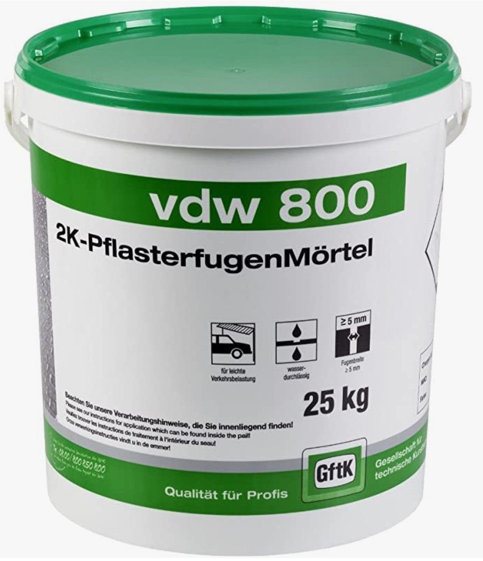 GftK Fugenmörtel VDW 800 Fugenmörtel, Steingrau, 25 Kg