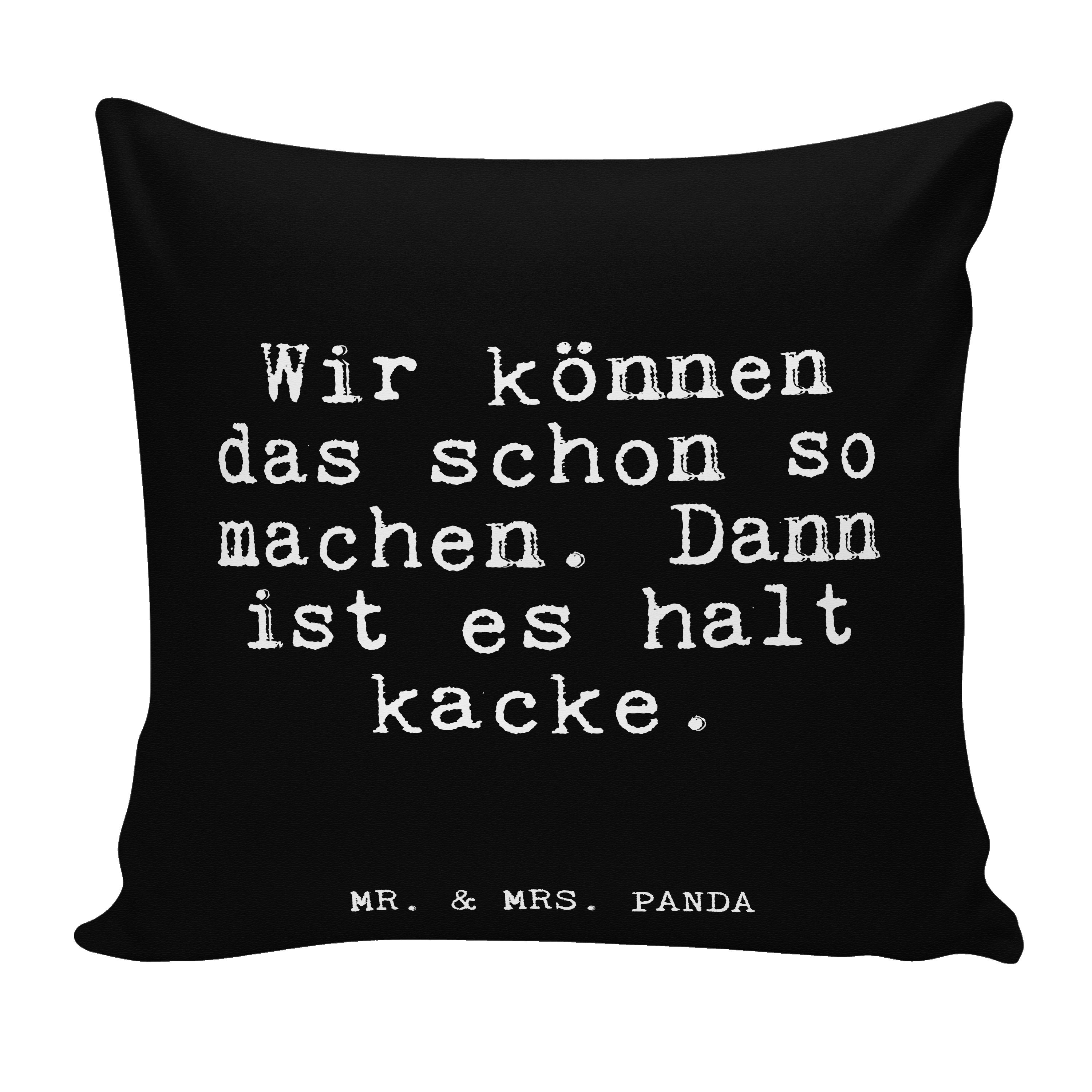 Mr. & Mrs. Panda Dekokissen »Wir können das schon... Schwarz Spruch