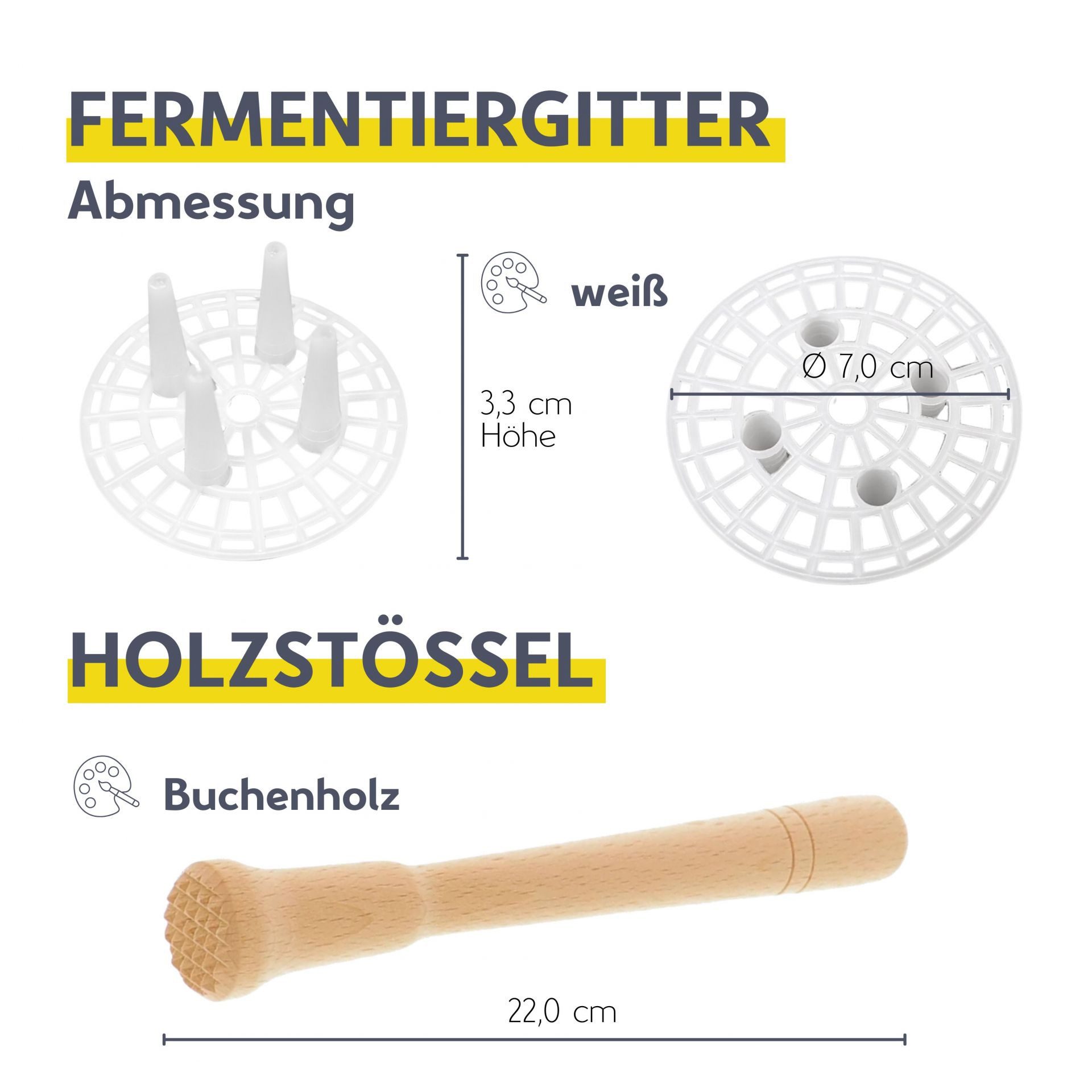 mikken Fermentationsglas Fermentieren Starter Set 6 Fermentiergläser 540 ml, (Starter Set zum Fermentieren, 6er), Made in EU – Bild 5 von 5