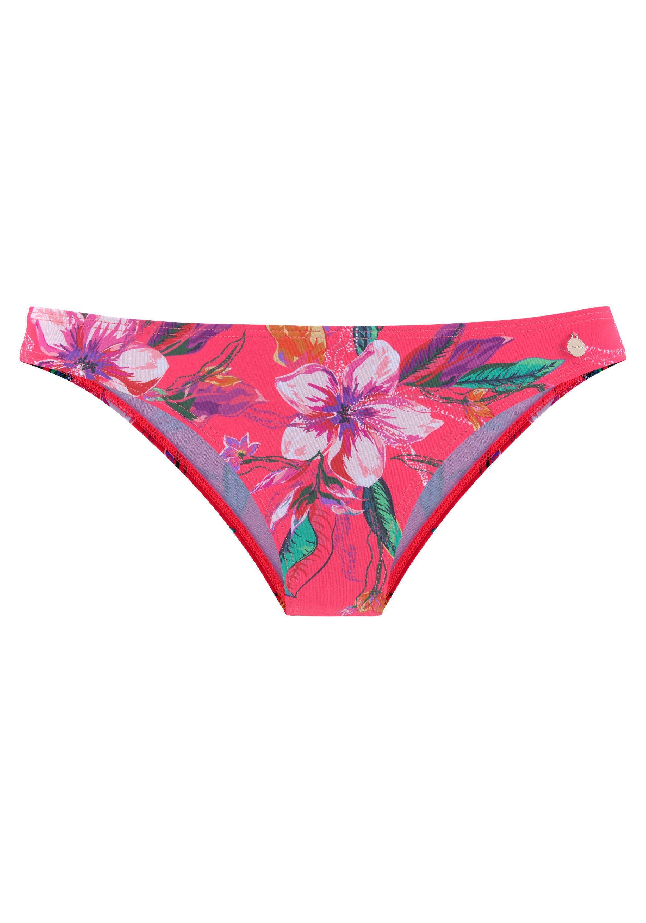 LASCANA Bikini-Hose Malia in knapper Brasilien-Form mit tropischem Print günstig online kaufen