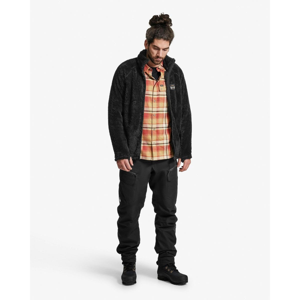 Lundhags Outdoorbluse Järpen Plaid Flannel Shirt Vielseitiges Flanellhemd aus Merinowolle, ideal für