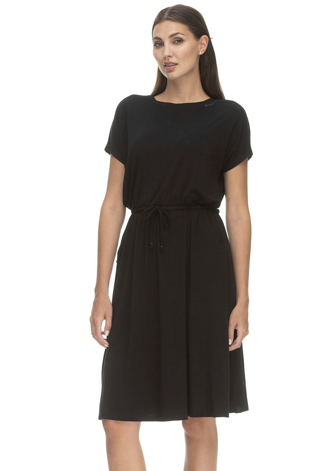 Jerseykleid PECORI Ragwear schwarz DRESS