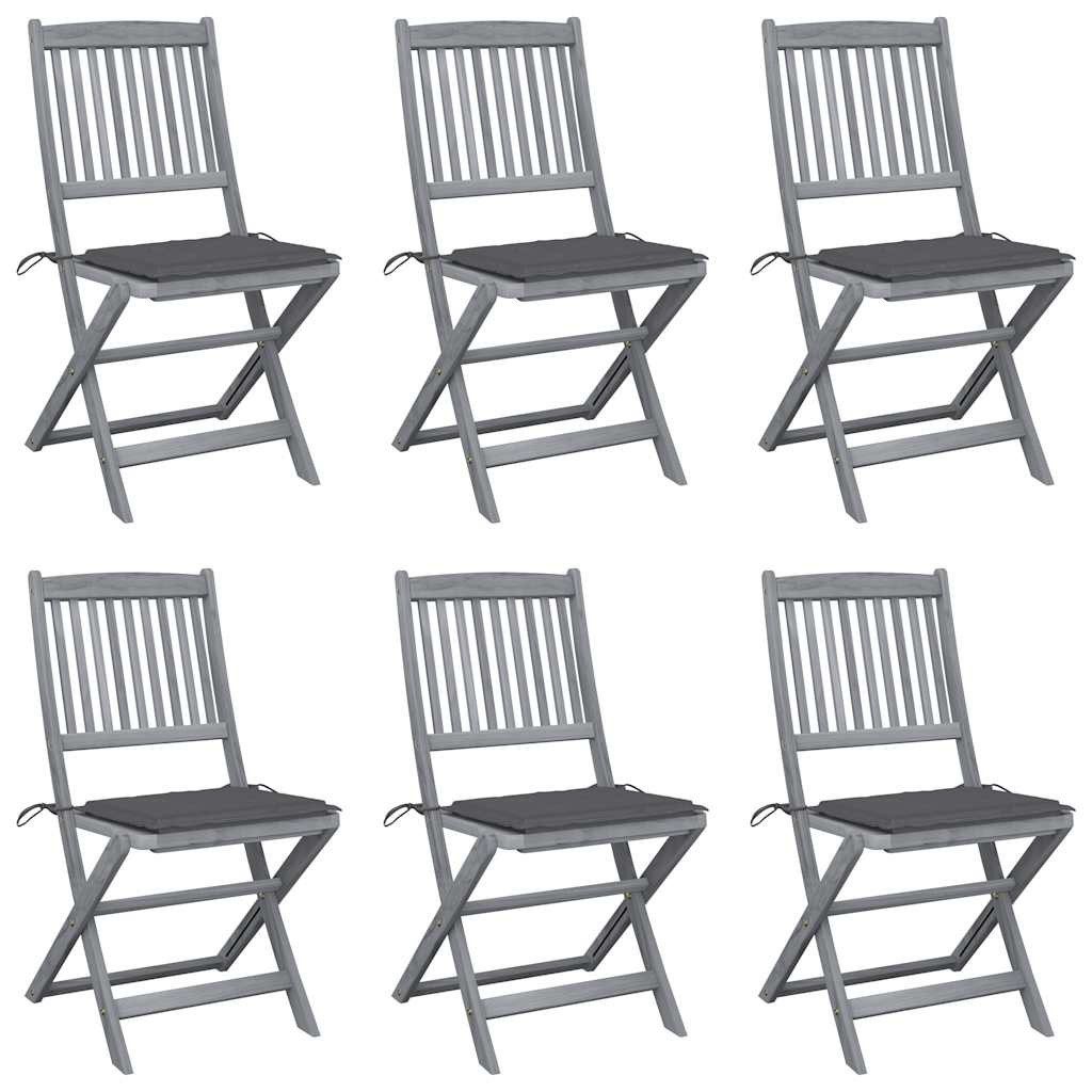 vidaXL Gartenstuhl Klappbare Gartenstühle 6 Stk. günstig online kaufen