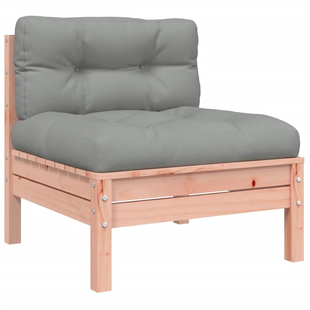 vidaXL Sofa, Gartensofa ohne Armlehnen mit Kissen Massivholz Douglasie
