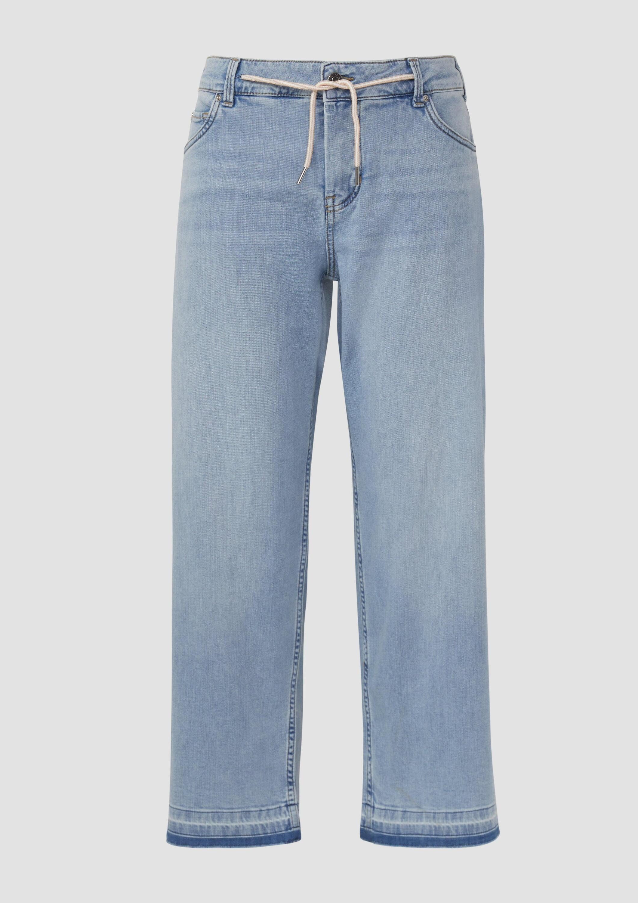 s.Oliver Regular-fit-Jeans Jeans-Hose Cropped Jeans / Straight Fit / Mid Rise / Straight Leg