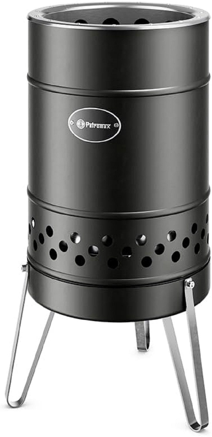 Petromax Feuerstelle Petromax Feuertonne Pyron Black Edition Edelstahl