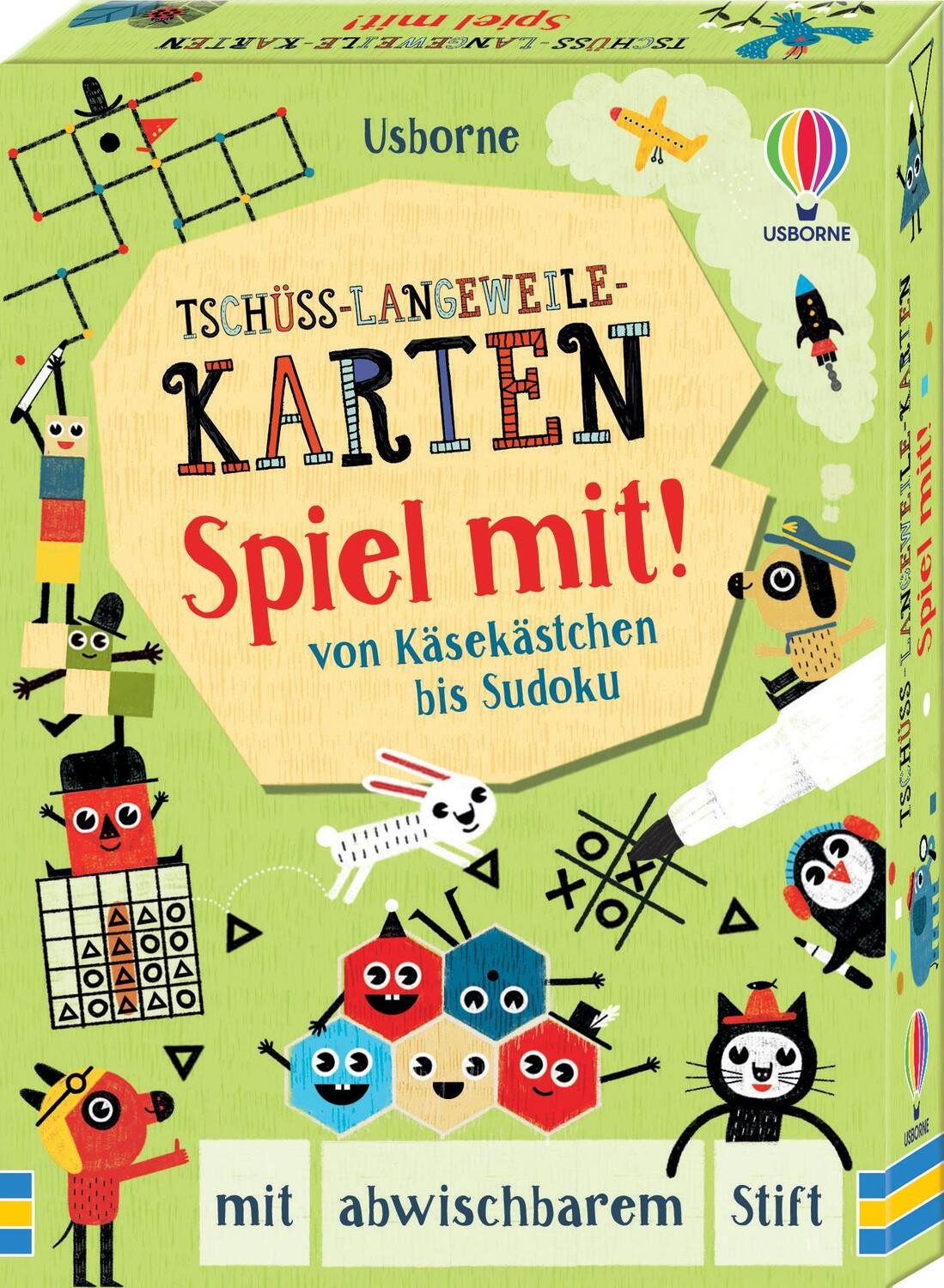 Usborne Verlag Spiel, Tschüss-Langeweile-Karten: Spiel mit!