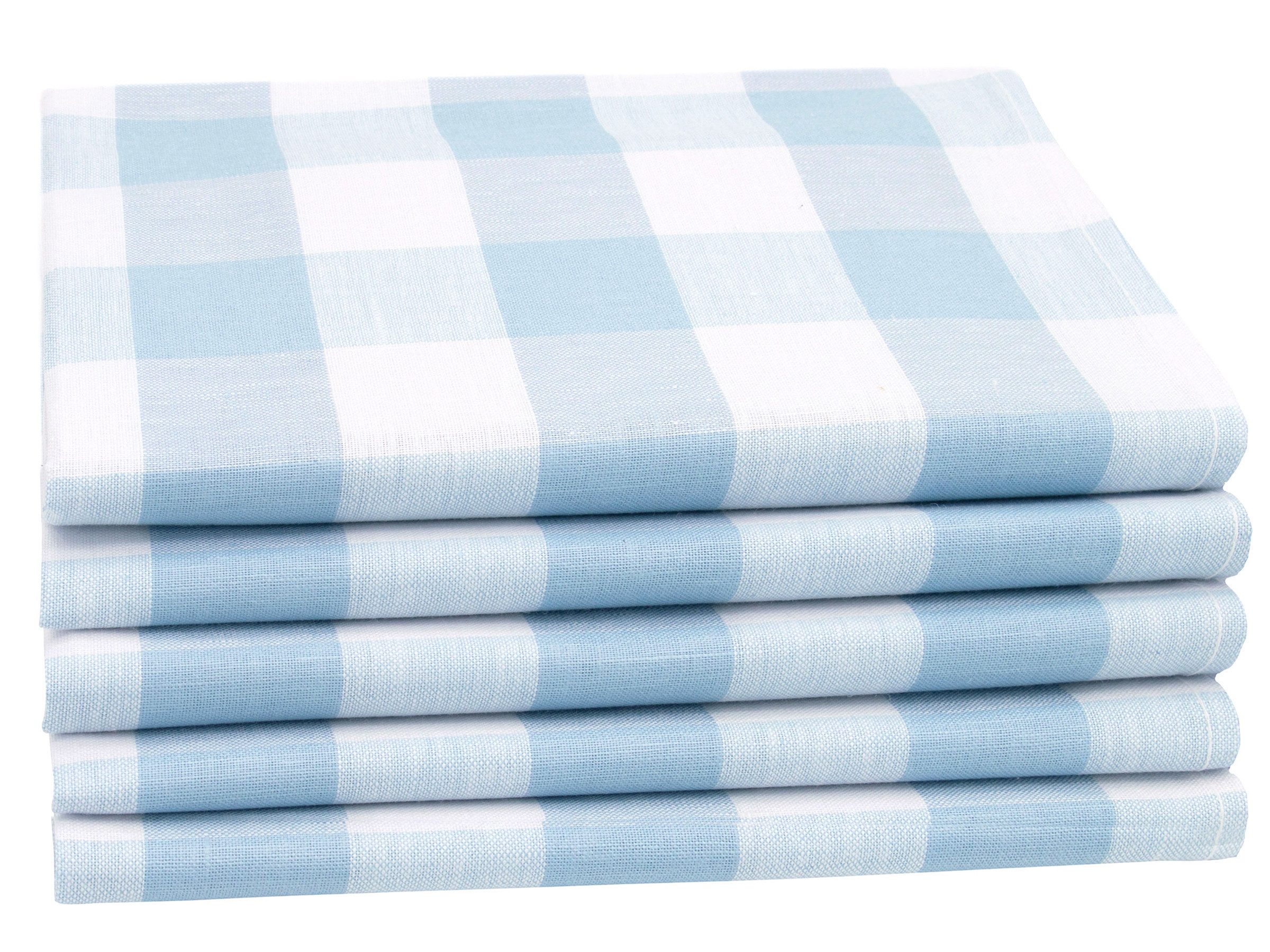 ZOLLNER Geschirrtuch, (Spar-Set, 5-tlg), 50 x 70 cm, 50% Baumwolle, 50% Leinen, vom Hotelwäschespezialisten