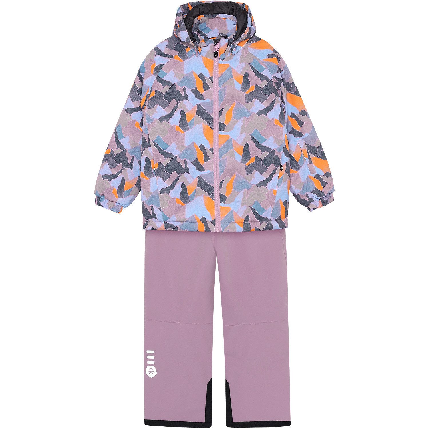 COLOR KIDS Winterjacke Ski Jacke Set AOP