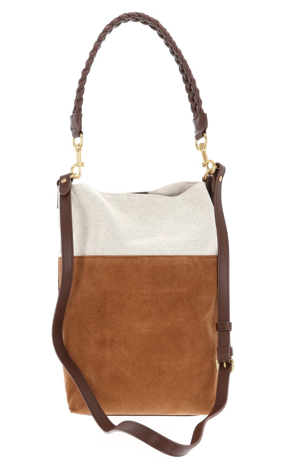 Ted Baker Handtasche Woven Handle Medium Bucket Bag, aus echtem Ziegenleder