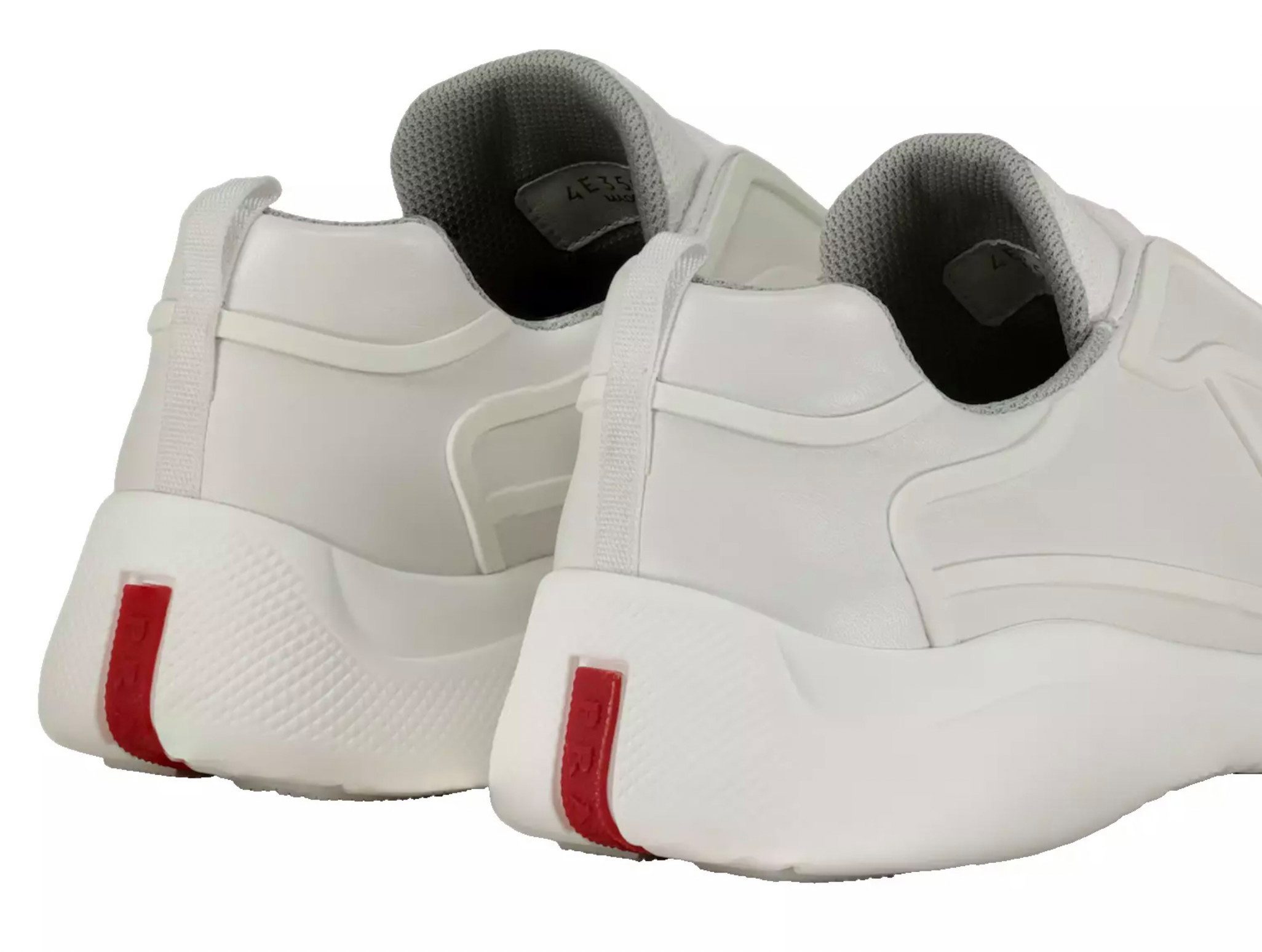 PRADA America's Cup aus Leder Schuhe Turnschuhe 42 Sneaker Luxuriöses Lammleder mit strukturierten Gummi-Overlays