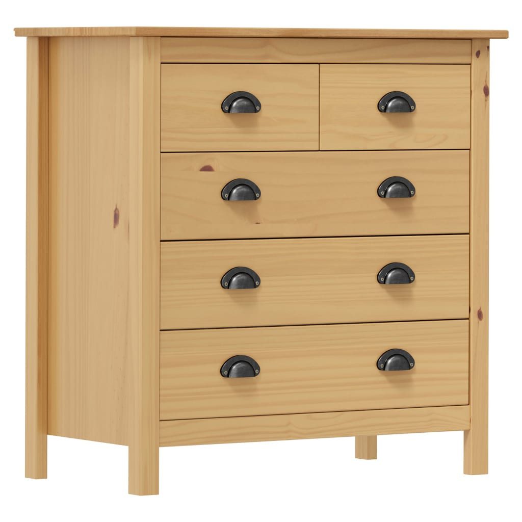 vidaXL Sideboard Sideboard Hill 79x40x80 cm Massivholz Kiefer (1 St)