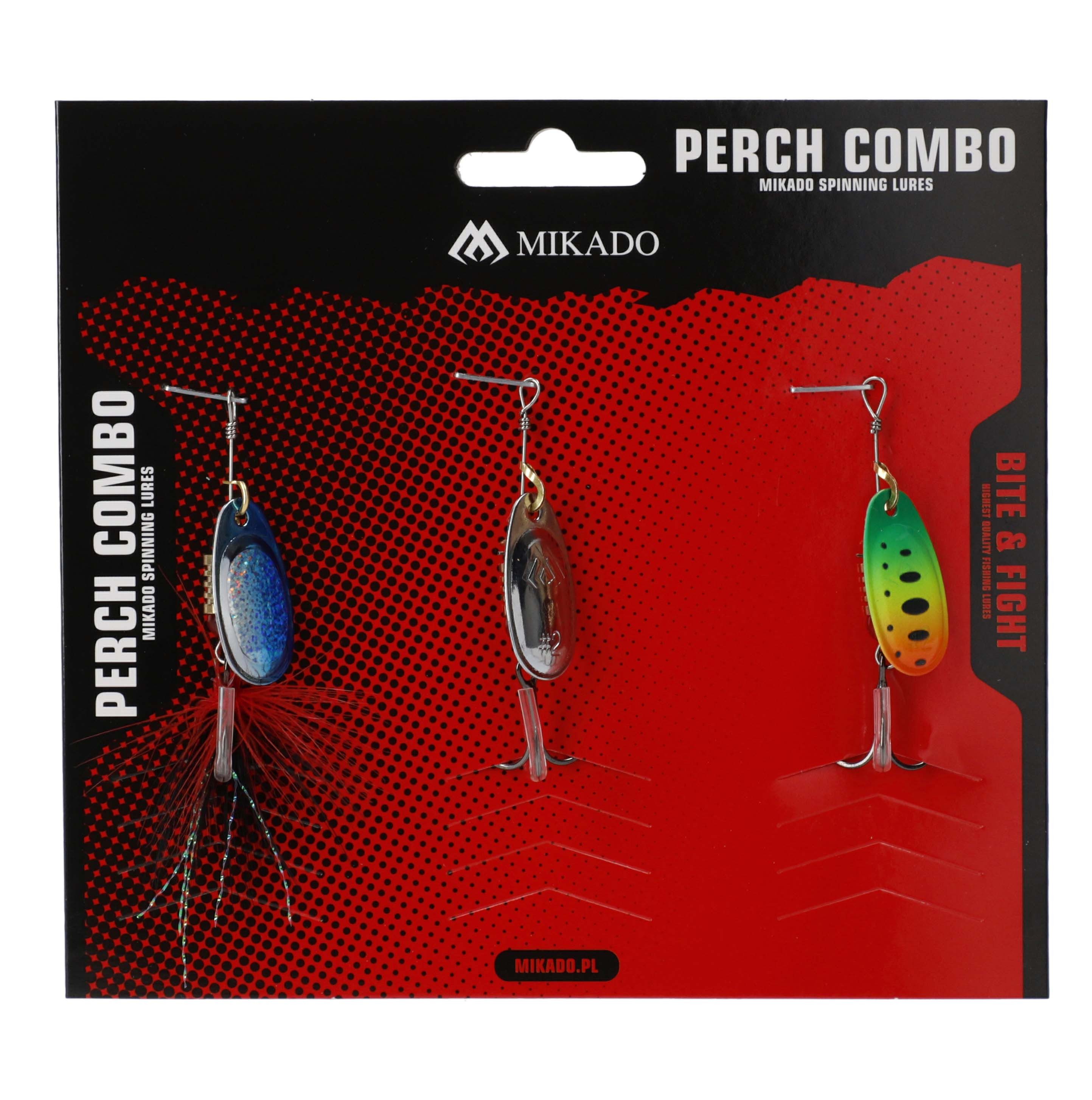 Kunstköder Spinnerset Pearch Combo 3er Set Barsch Forellen Spinner