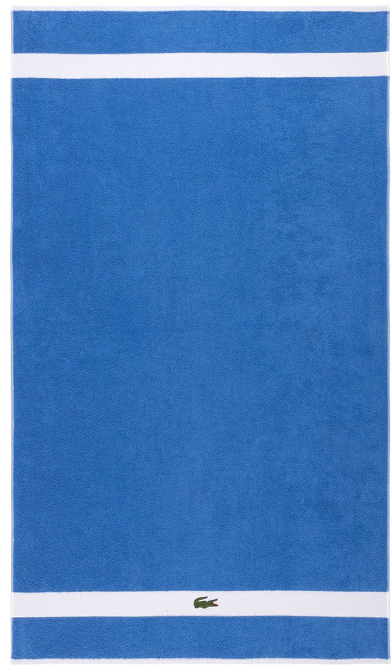 Lacoste Badetuch LCASUAL, Frottier (1-St), mit Label-Applikationen und Bordüre