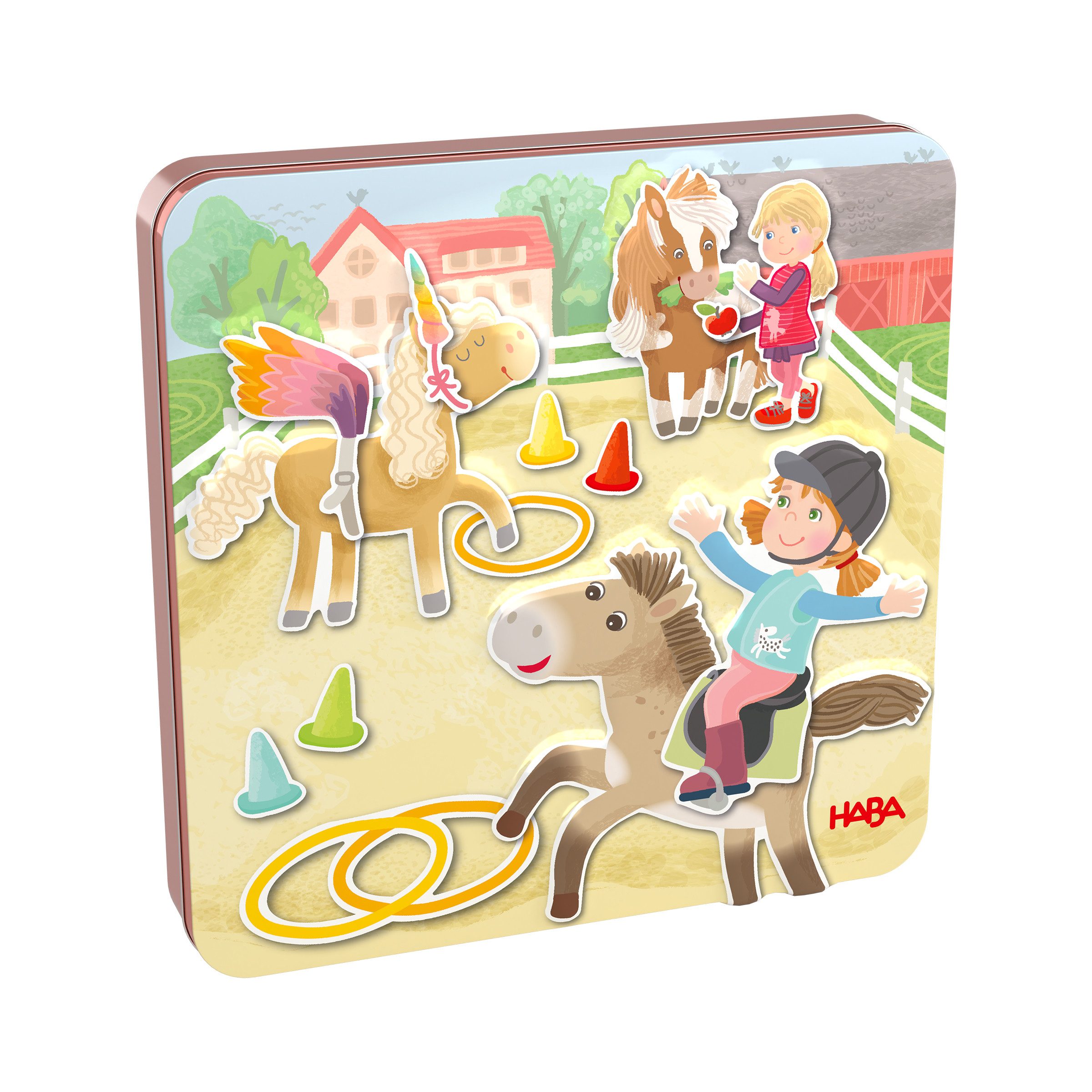 Haba Spiel Magnetspiel-Box Pferde, Kinderspiel