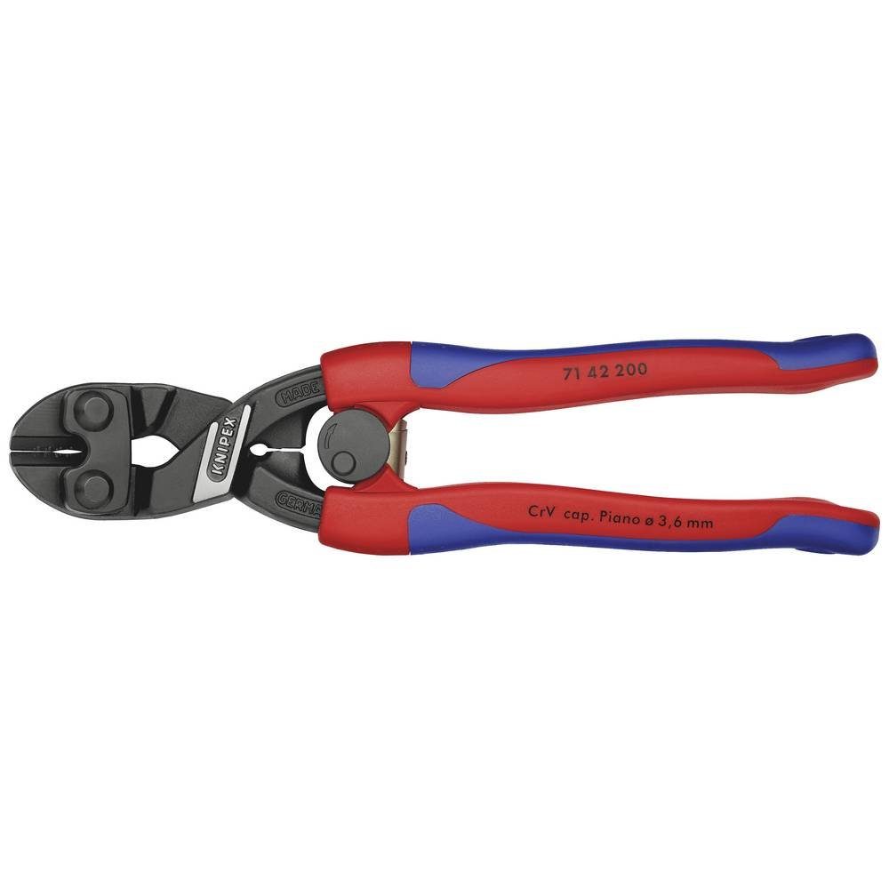 Knipex Bolzenschneider mit schlanken Mehrkomponenten-Hüllen 200 mm 71 42 200