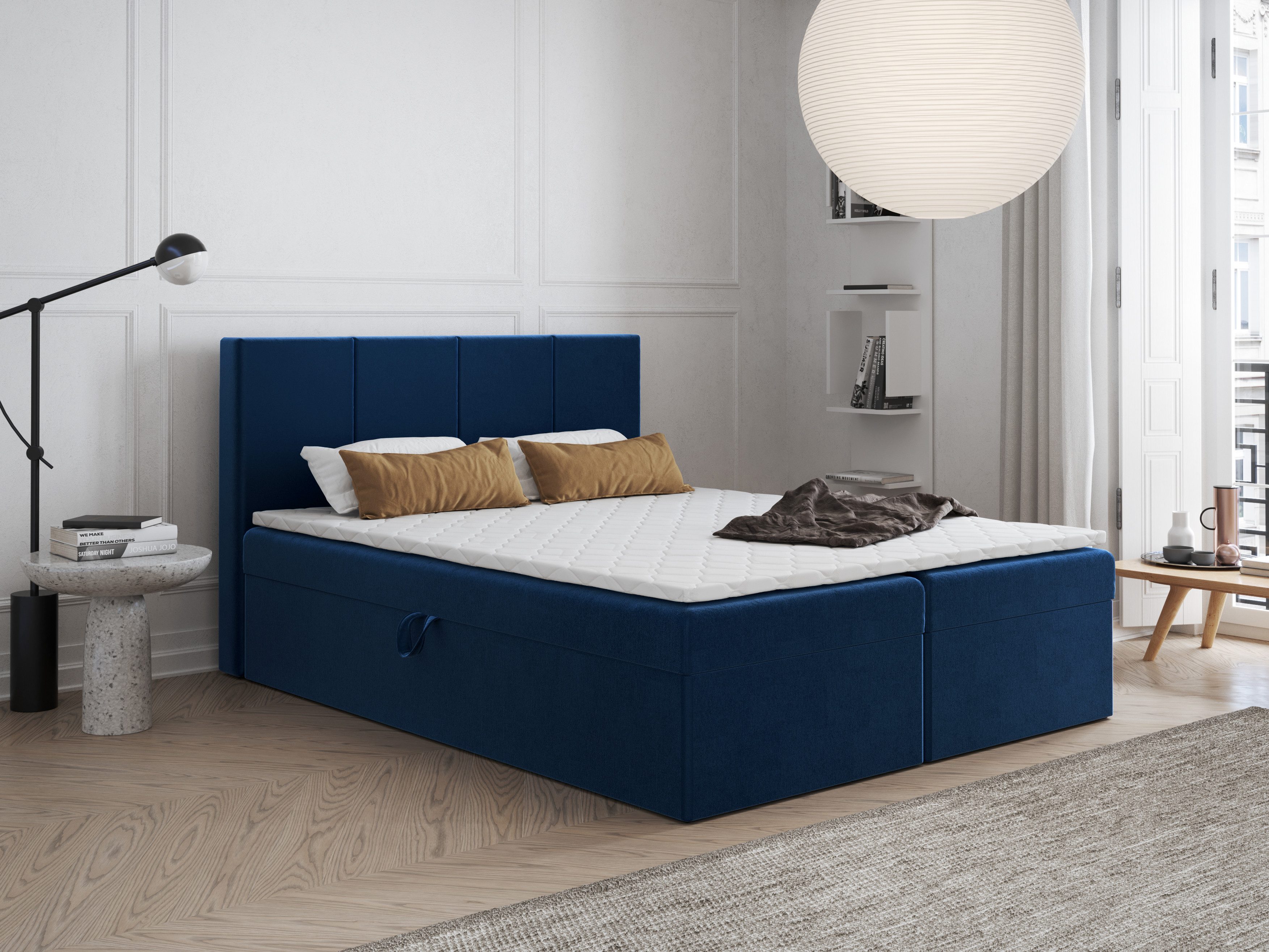 Godre Boxspringbett mit Bettkasten FARO 140x200 günstig online kaufen
