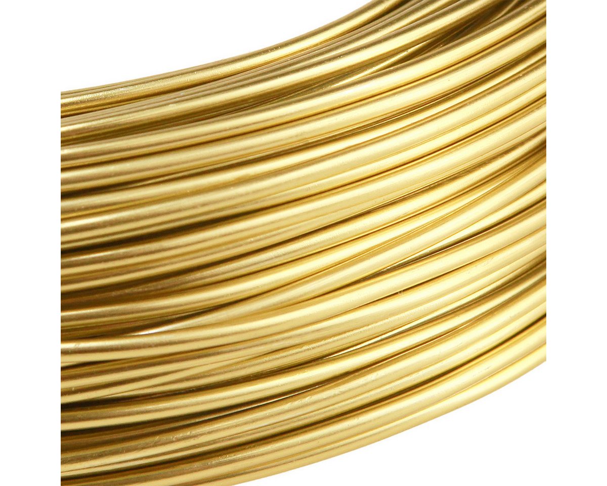 Thumbnail - Viana Basteldraht Aluminiumdraht Gold 2mm 60m 500g Biegedraht Deko Schmuck