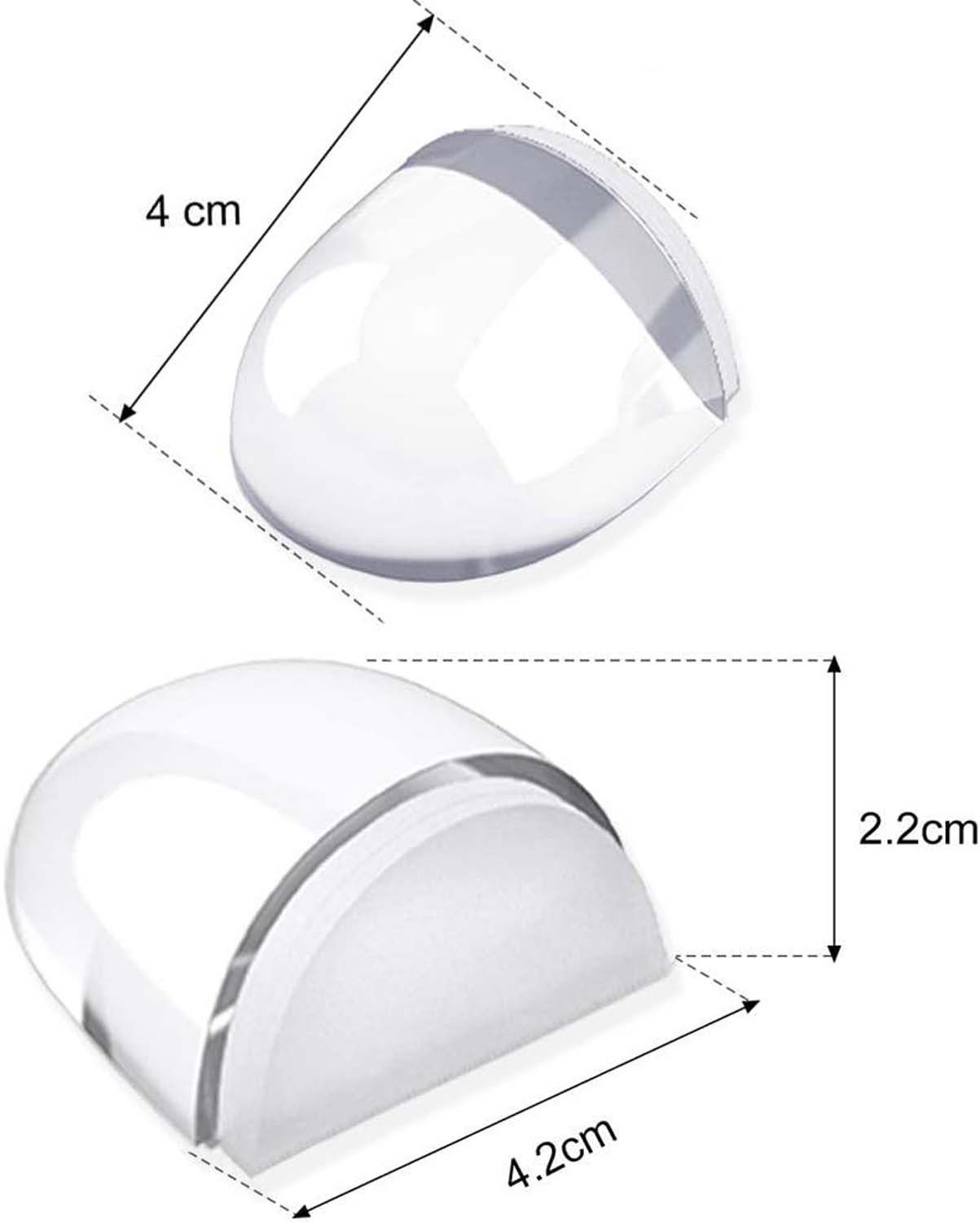 Agger Türstopper 4er Set Türstopper Boden zum Kleben, Transparente Selbstklebende (4 St) – Bild 2 von 5