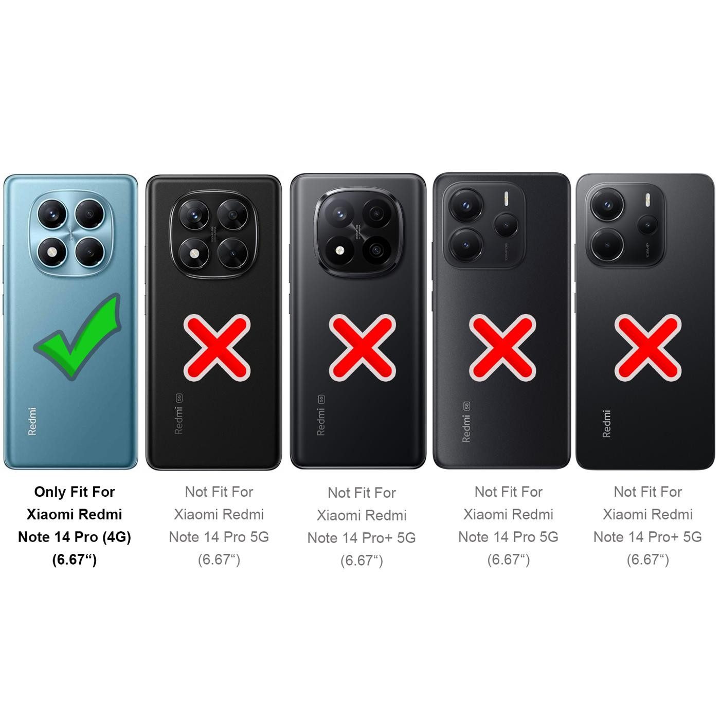 CoolGadget Handyhülle Magnet-Hülle für Xiaomi Redmi Note 15 Pro 4G Schutzhülle magnetisch 6,77 Zoll, Hülle Matt Stoßfest kompatibel mit QI-Laden Zubehör Kameraschutz Case