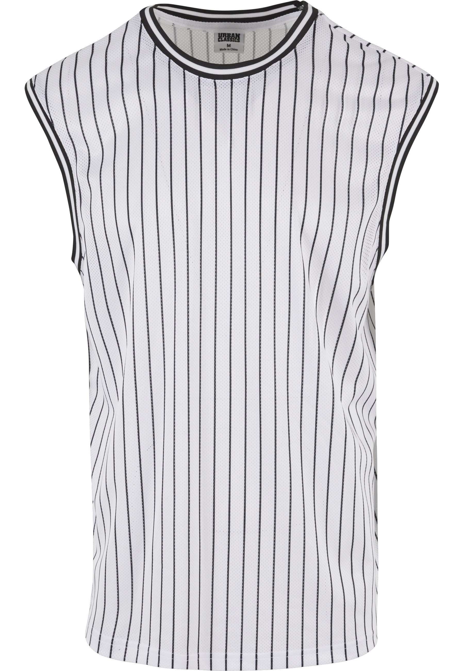 URBAN CLASSICS Tanktop Urban Classics Striped Mesh Tanktop (1-tlg)
