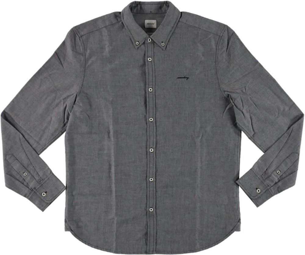 MUSTANG Langarmhemd Edinburg mit Logo Schriftzug günstig online kaufen